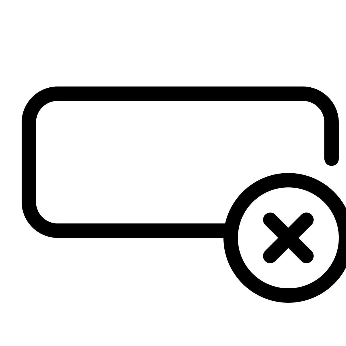 parakeet line style delete row icon