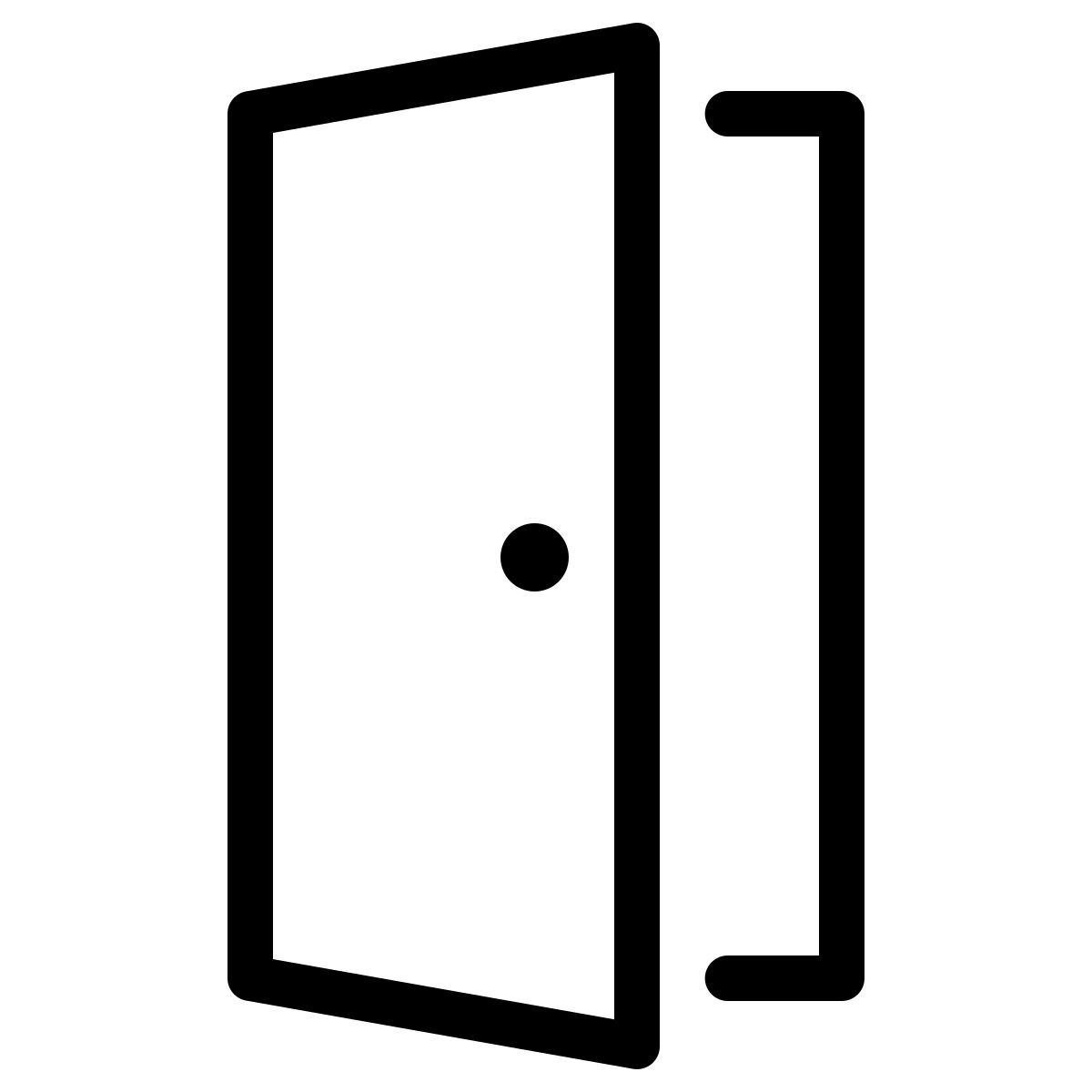 parakeet line style puerta abierta icon