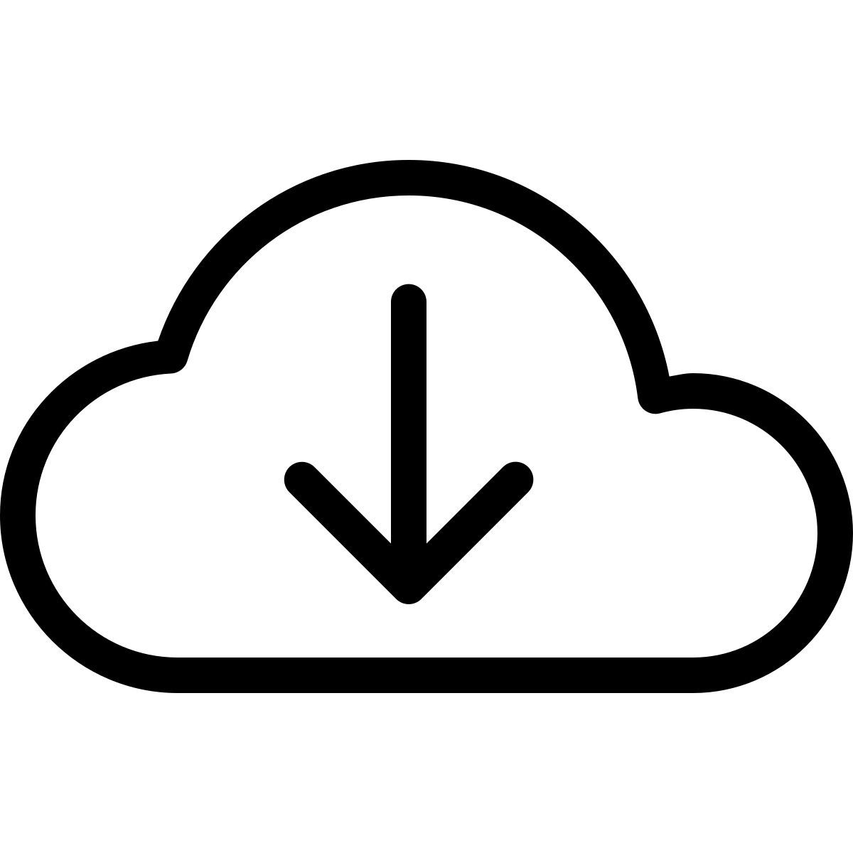 parakeet line style télécharger depuis le cloud icon