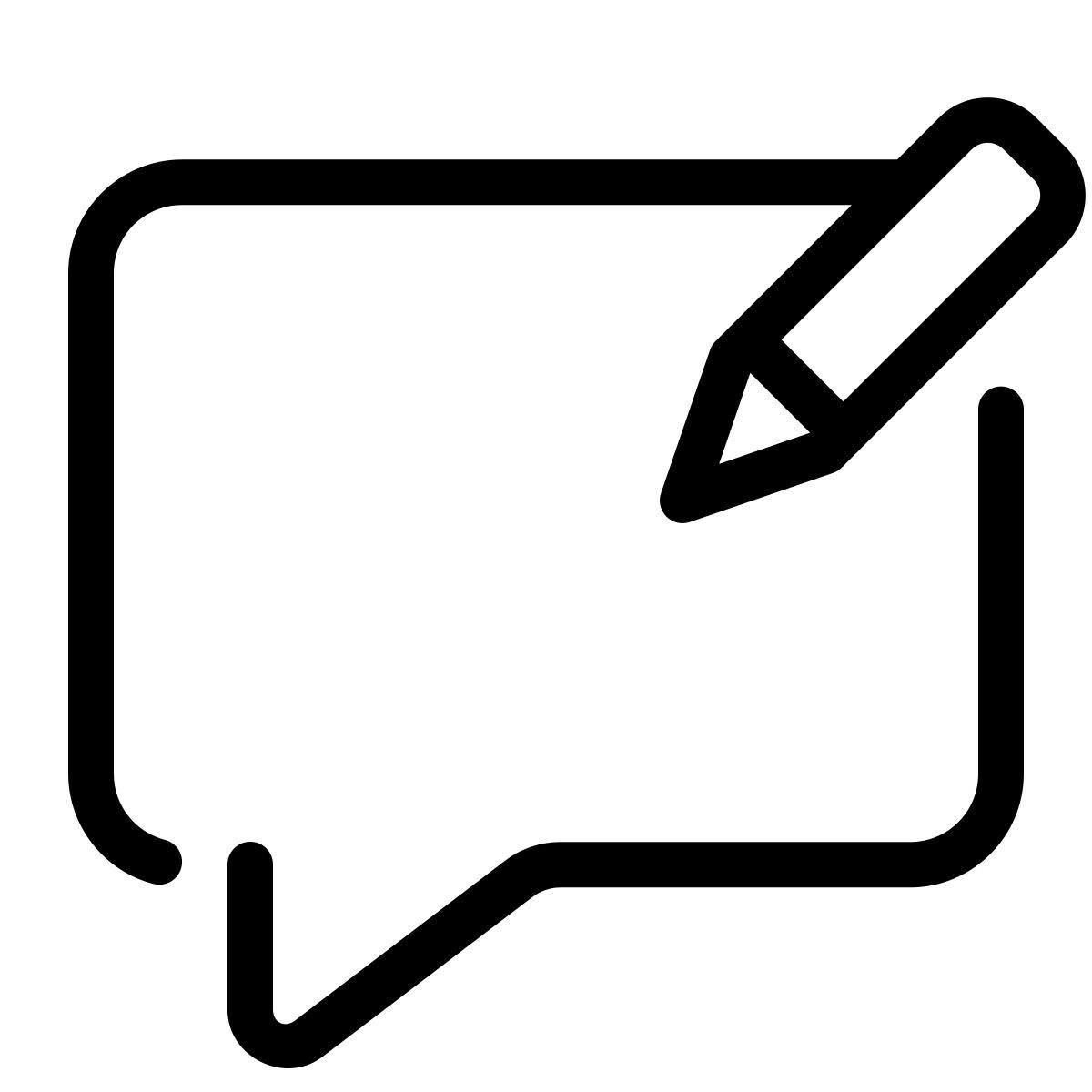 parakeet line style editar el historial de chat icon