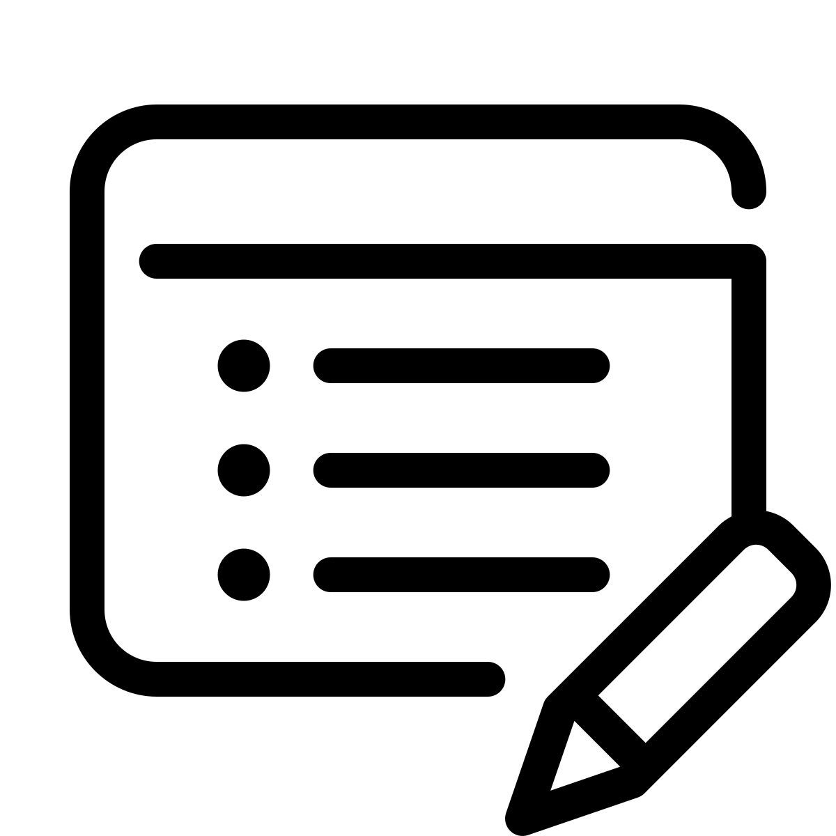 parakeet line style edit property icon