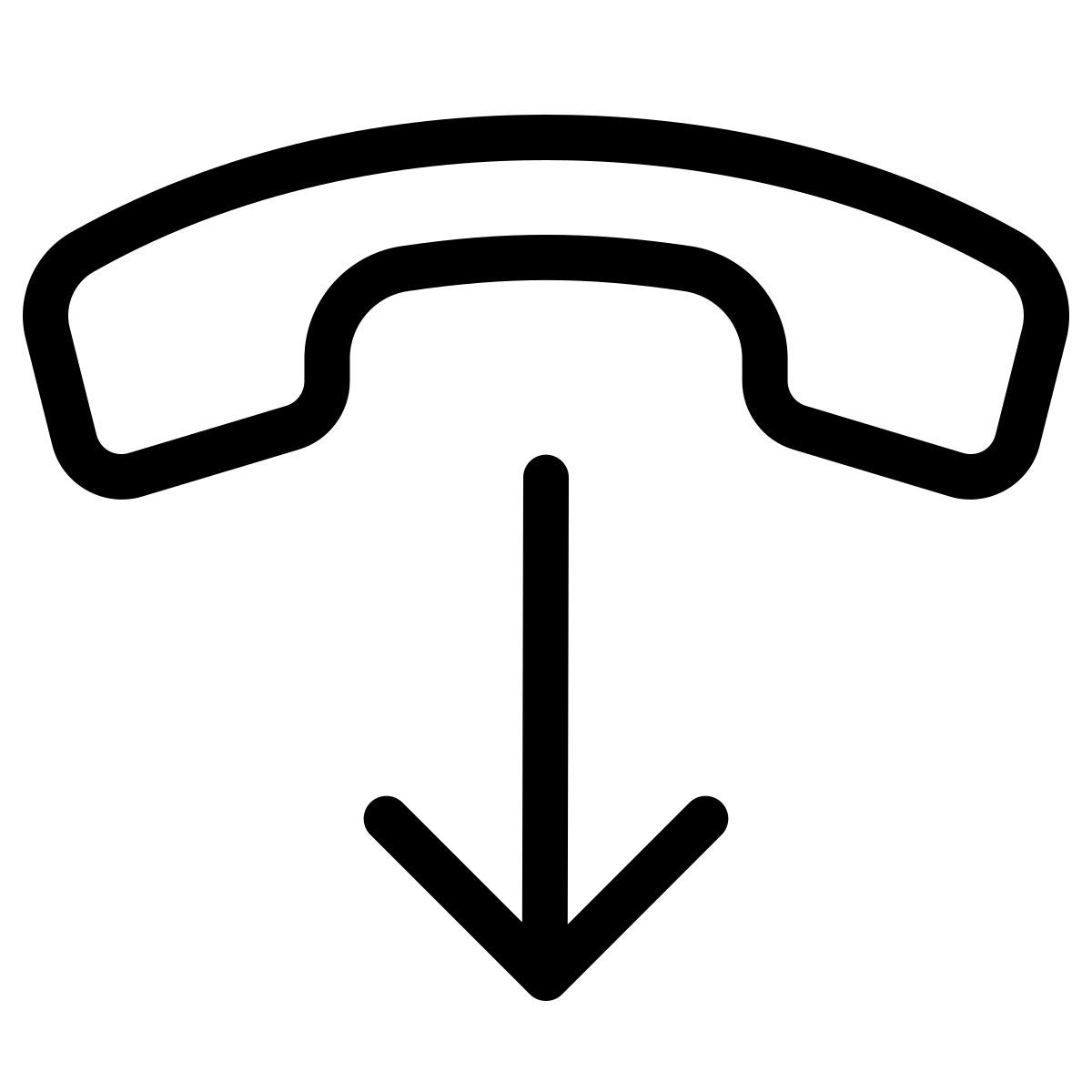parakeet line style end call icon