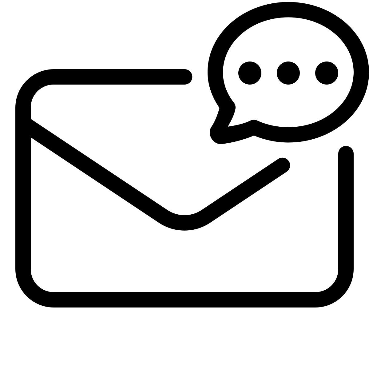 parakeet line style punti della busta icon