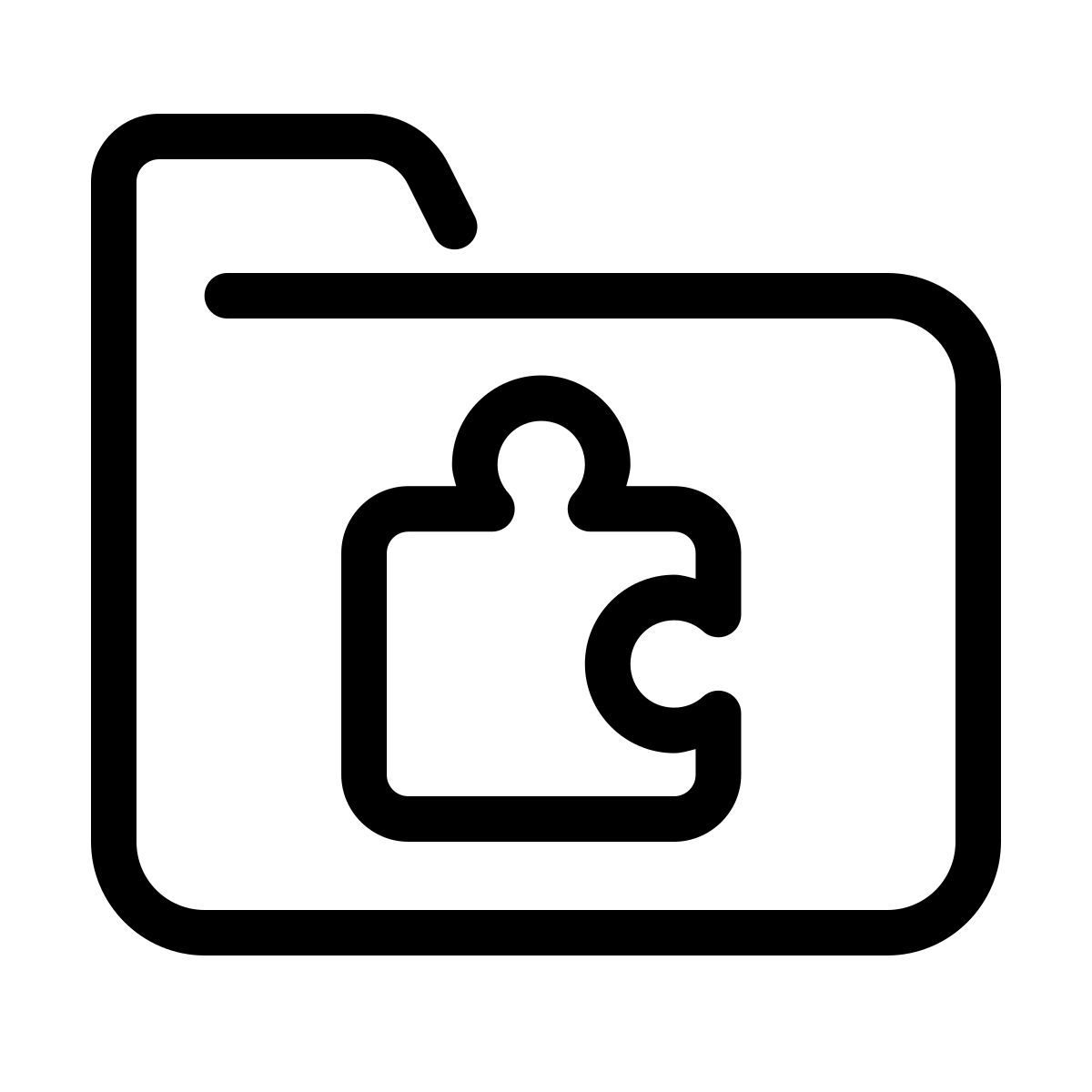 parakeet line style extensions folder icon