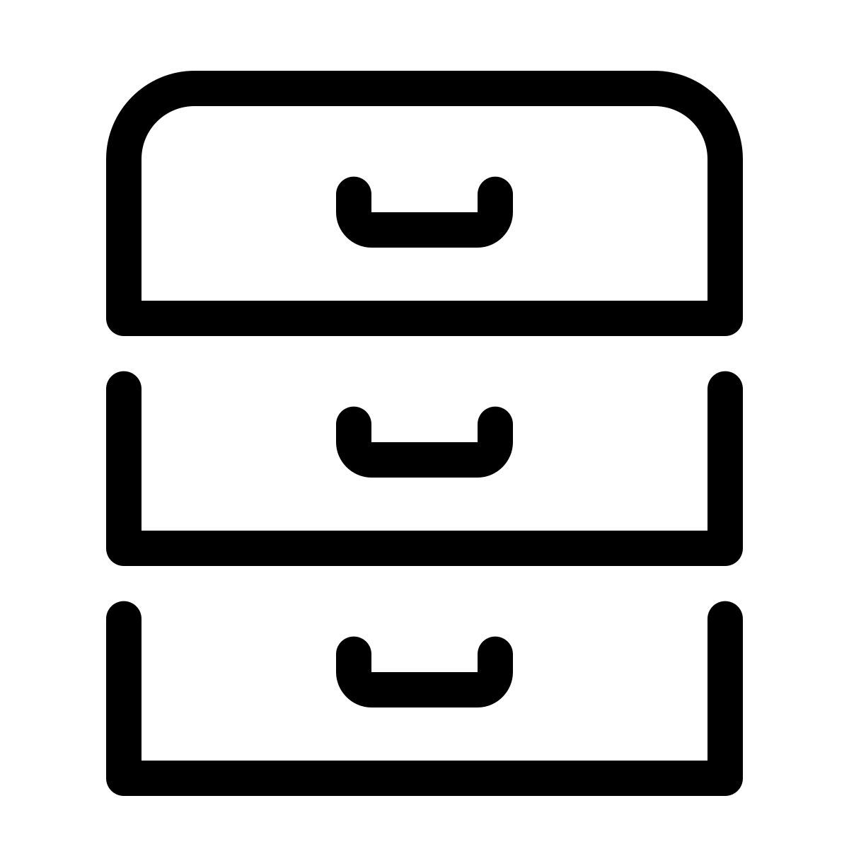 parakeet line style filing cabinet icon