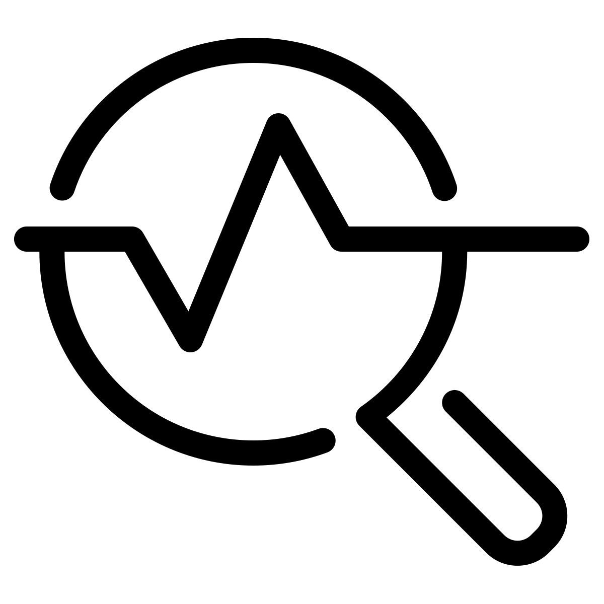 parakeet line style financial growth analysis icon