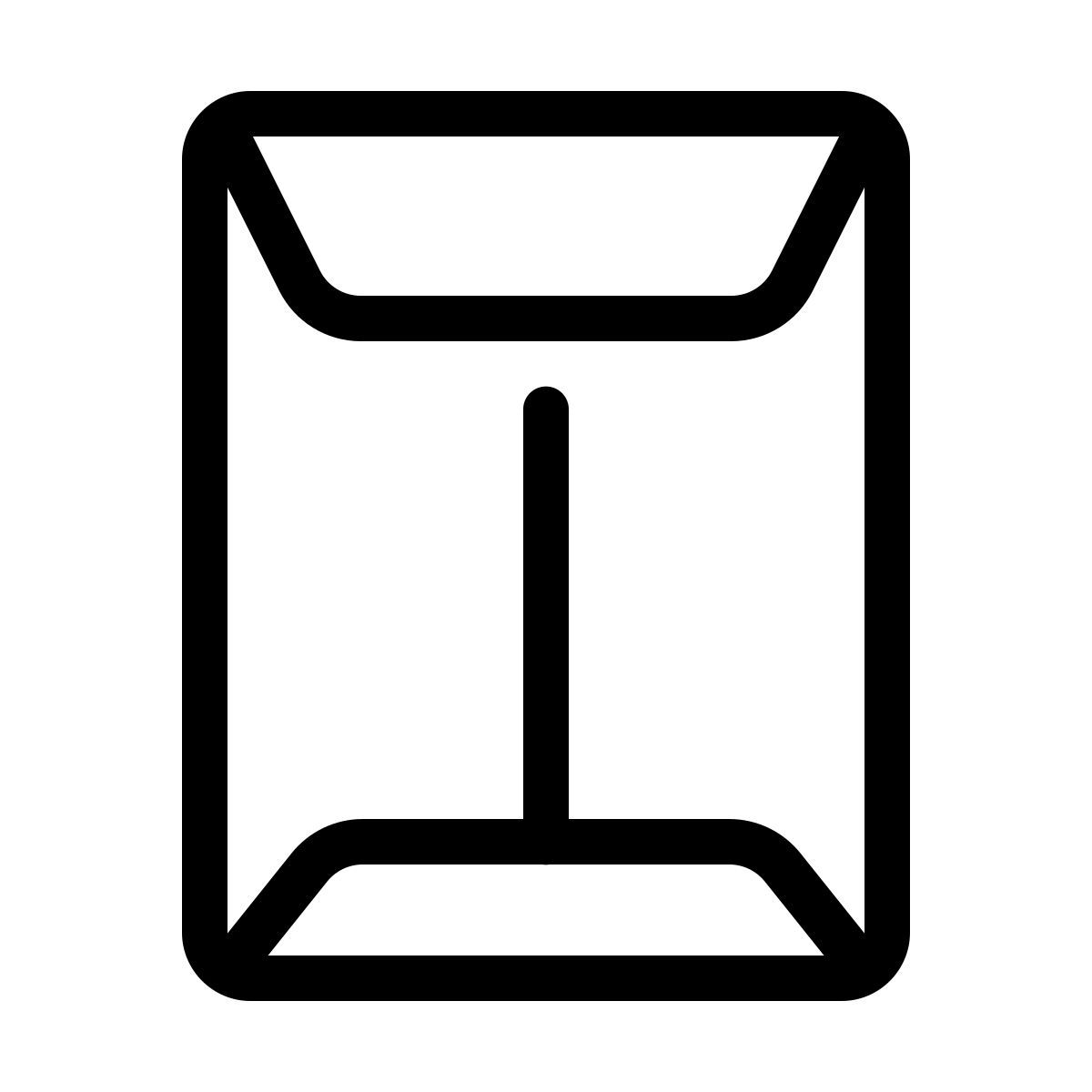 parakeet line style flat mailer icon