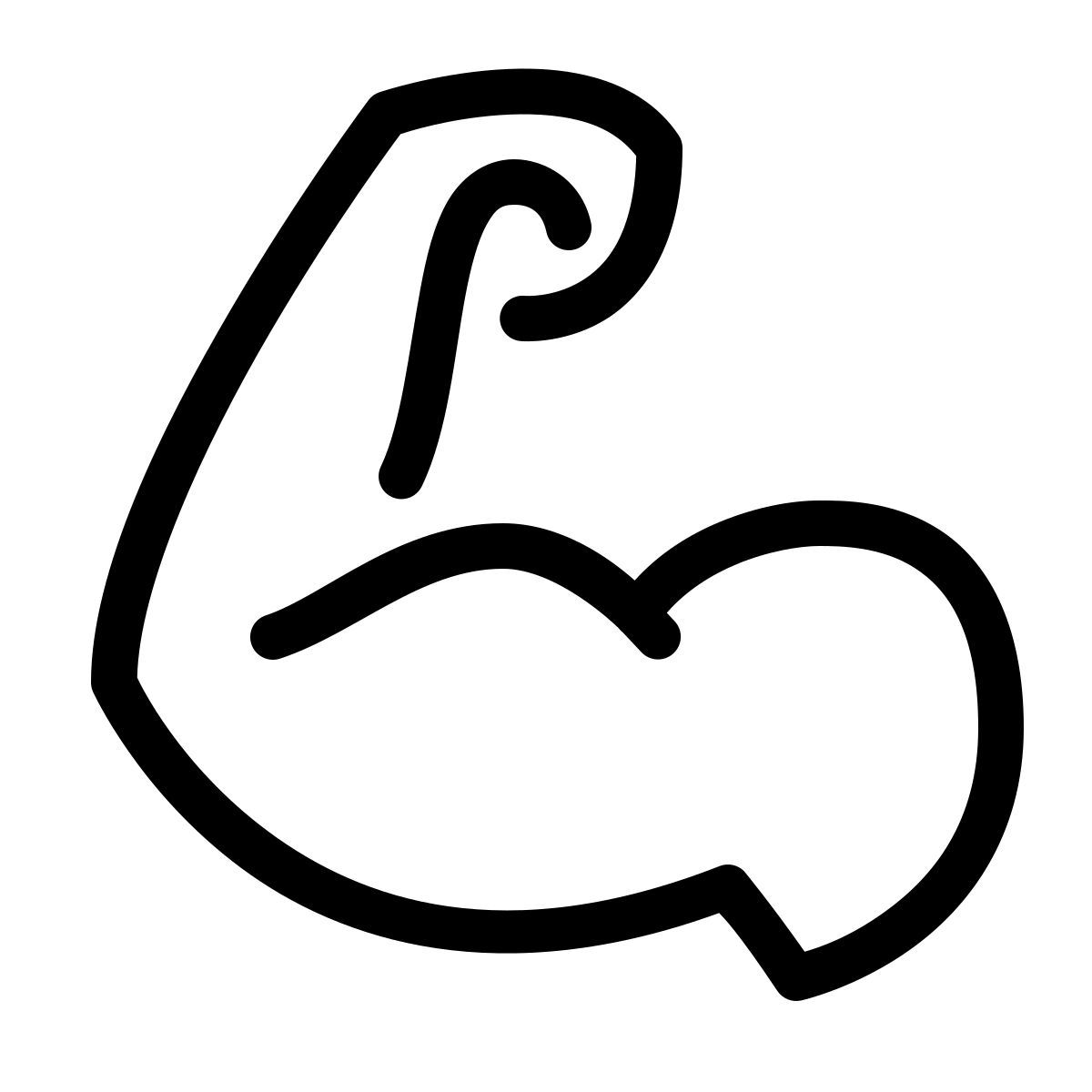 parakeet line style 灵活的二头肌 icon