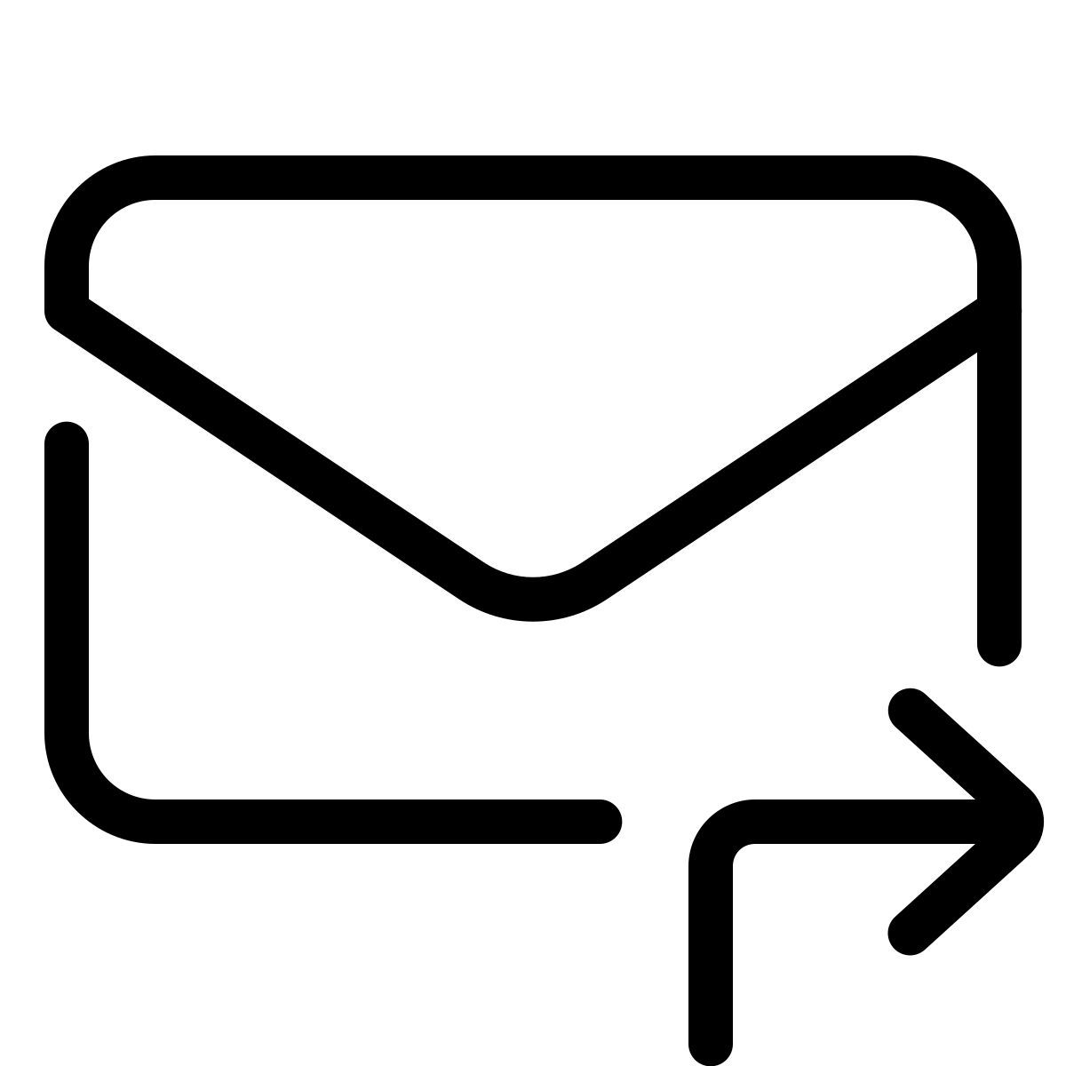 parakeet line style inoltra il messaggio icon