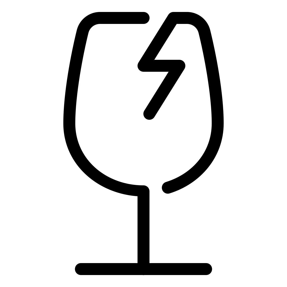 parakeet line style fragile icon