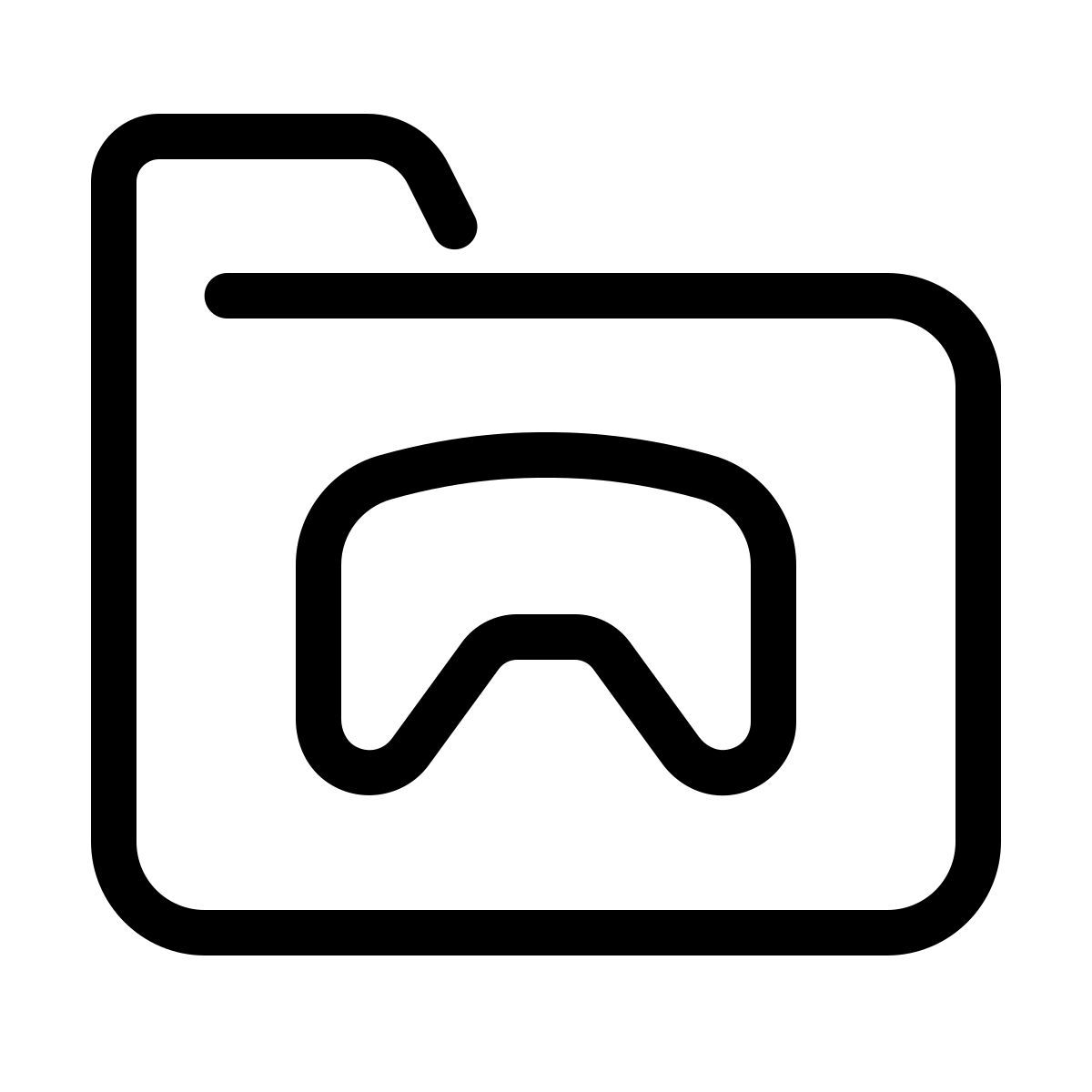 parakeet line style carpeta de juegos icon