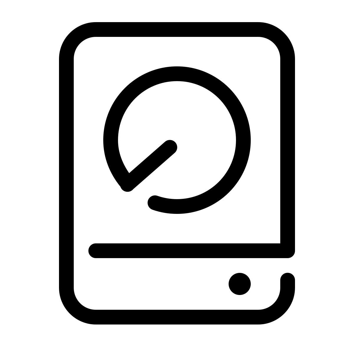 parakeet line style hdd icon