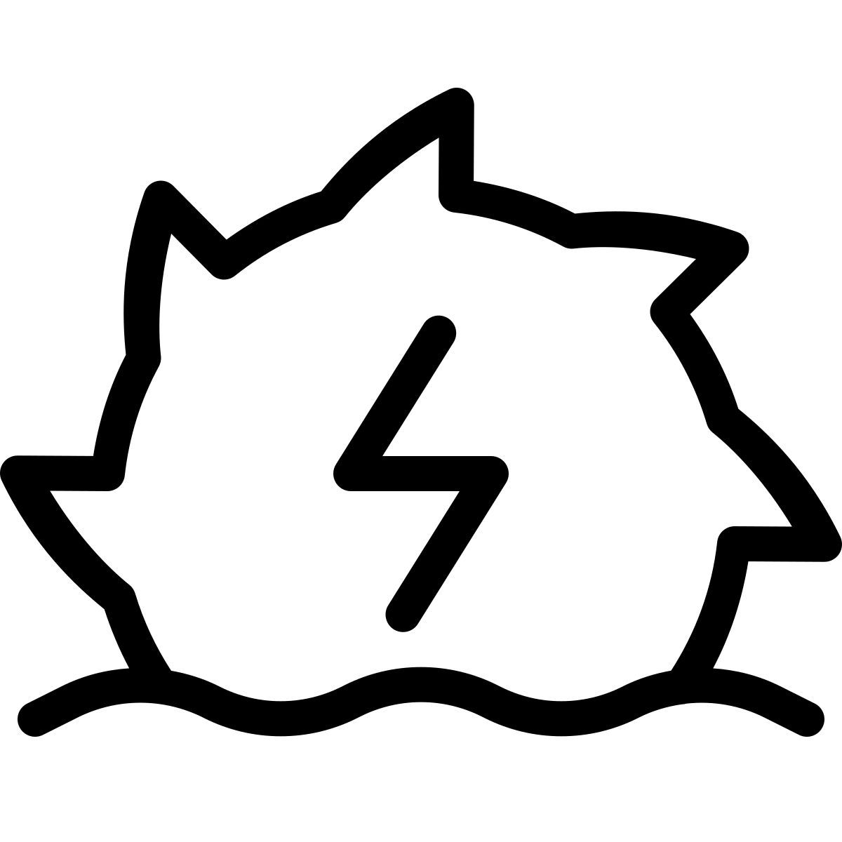 parakeet line style 수력 발전의 icon