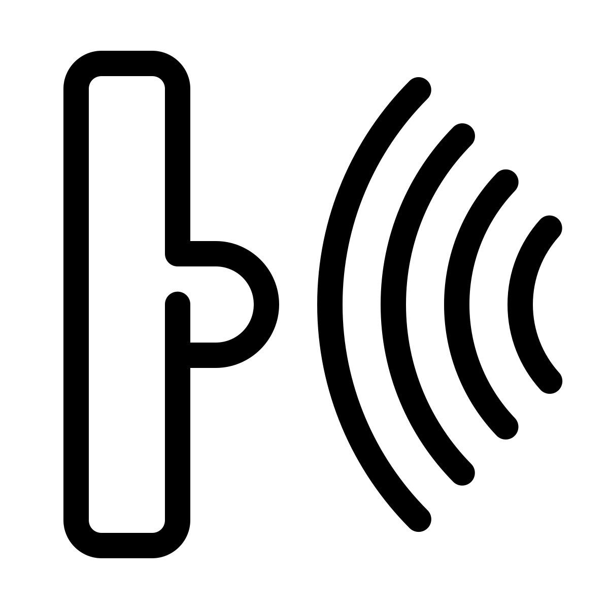 parakeet line style infrared sensor icon