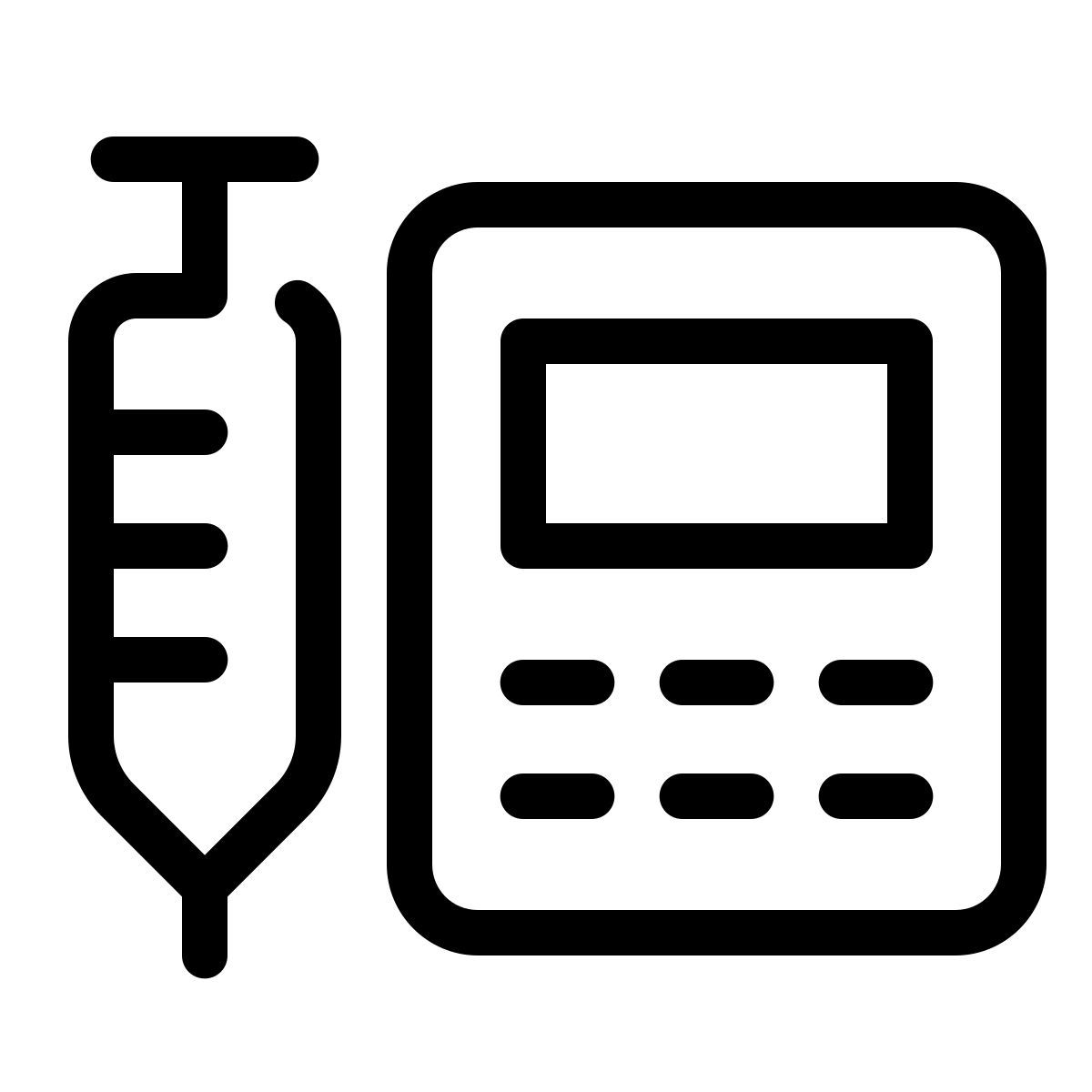 parakeet line style 输液泵 icon