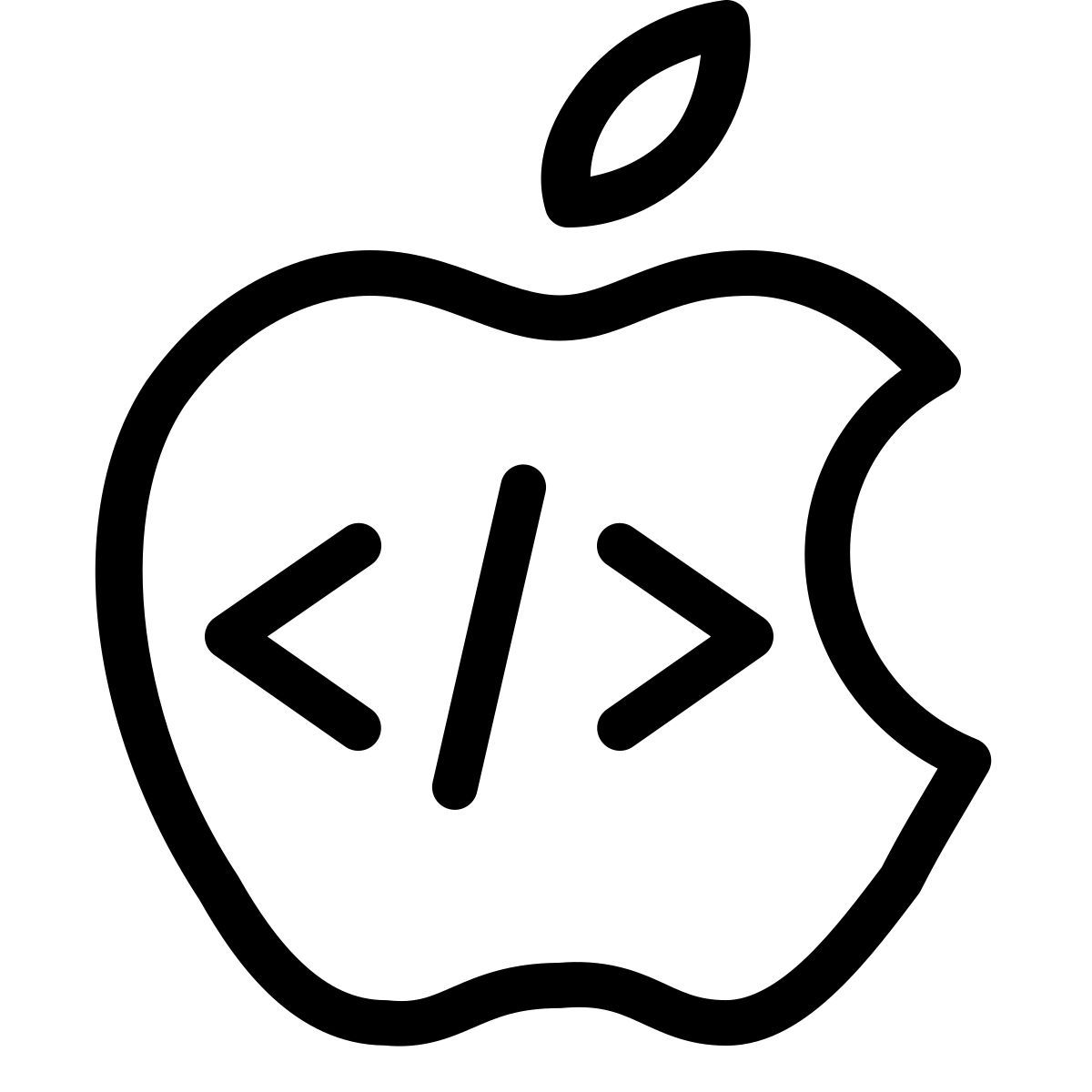 parakeet line style developer mode icon