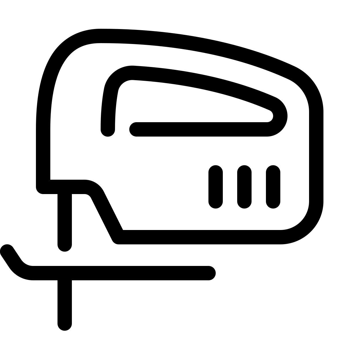 parakeet line style jig saw icon