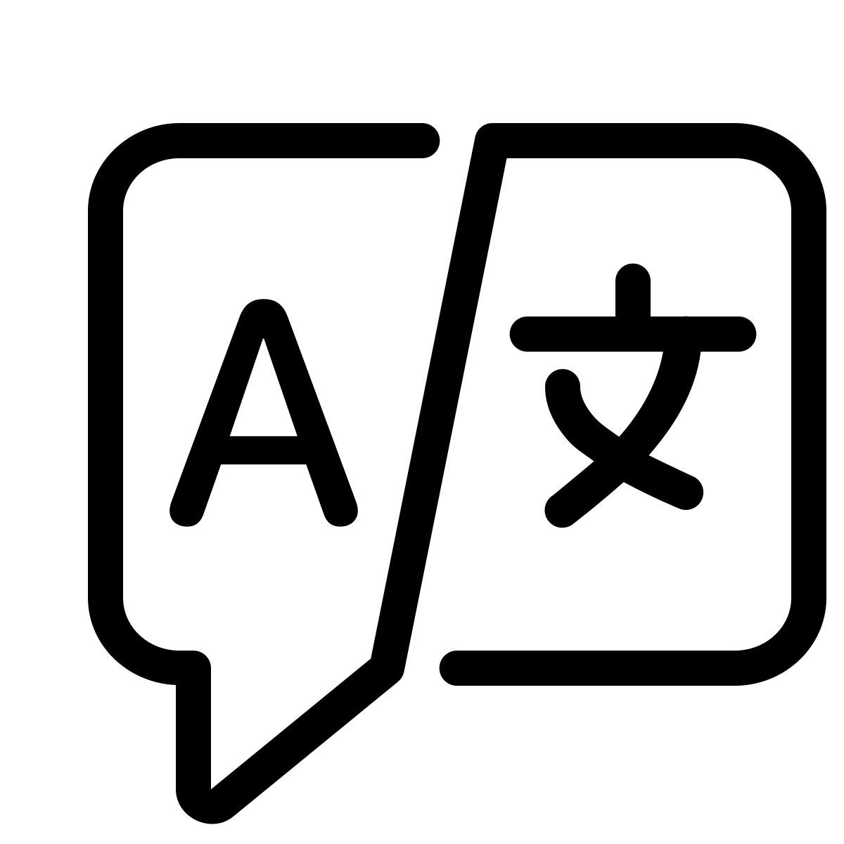 parakeet line style idioma icon