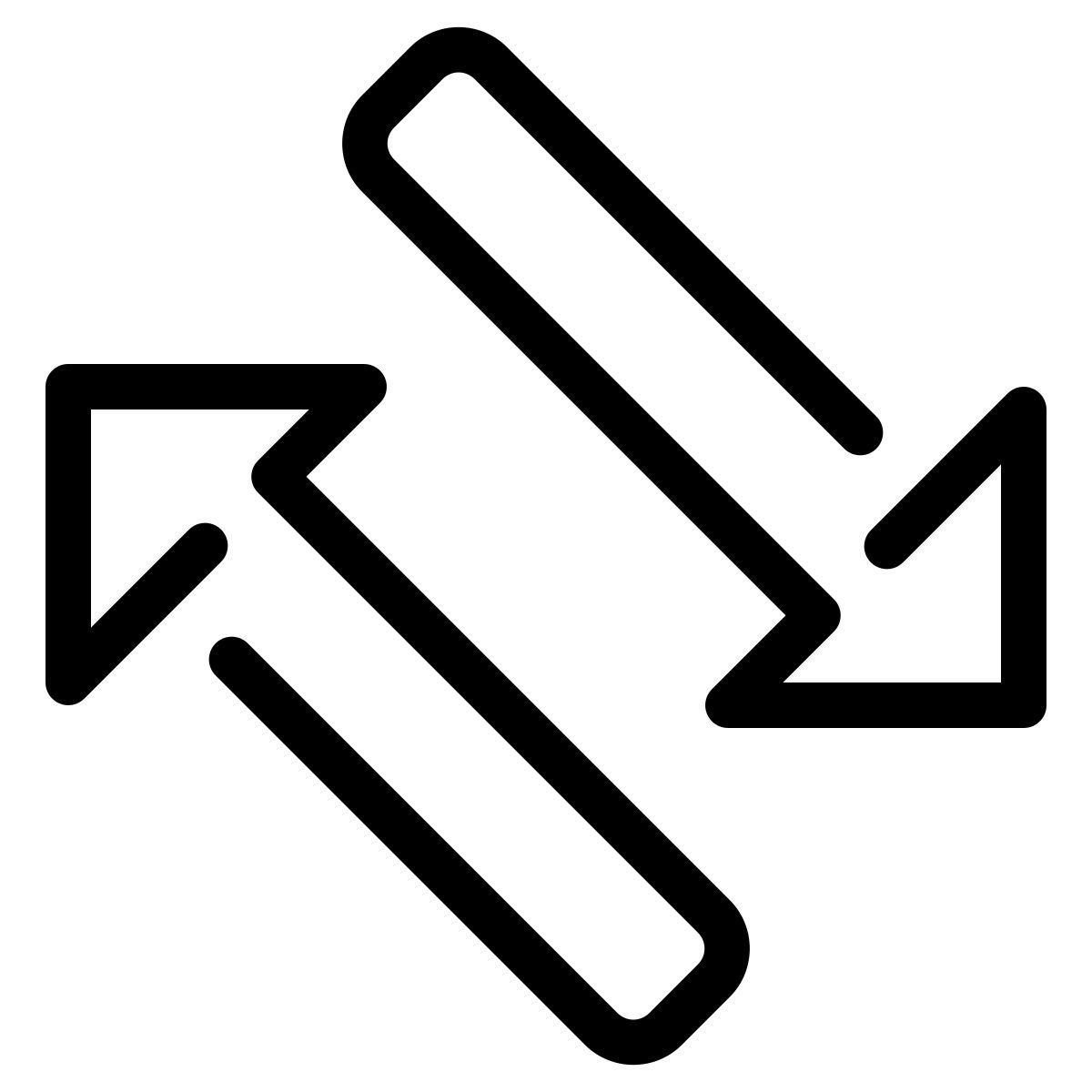 parakeet line style left and right arrows icon