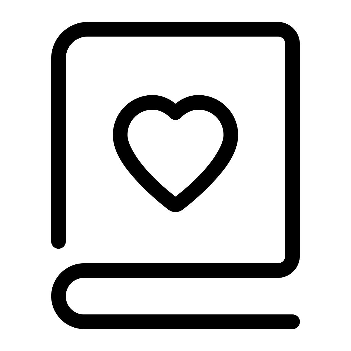 parakeet line style love book icon