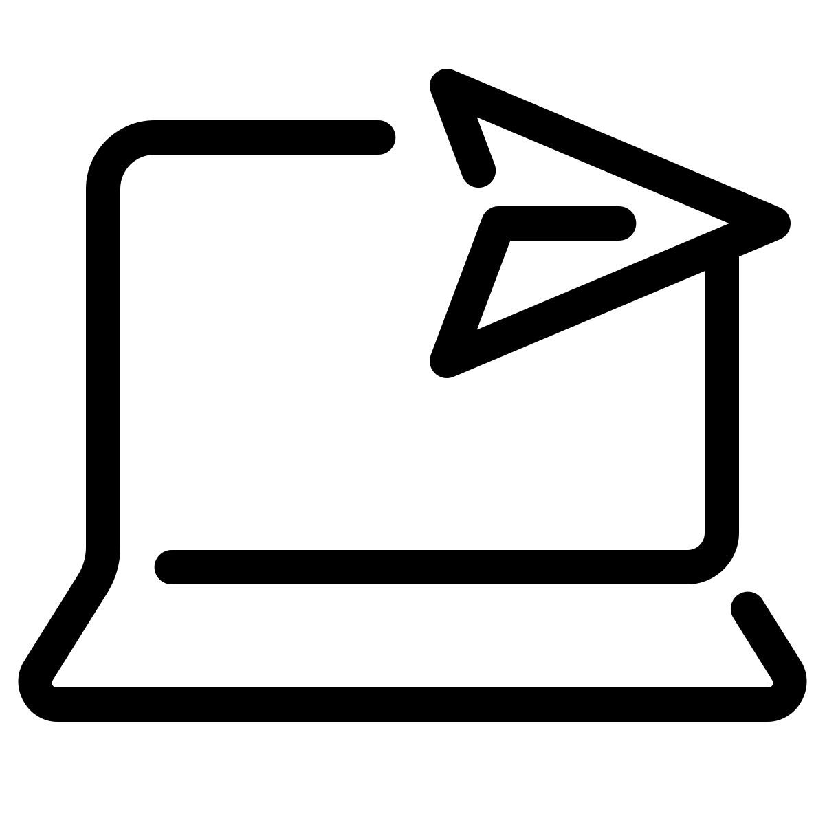 parakeet line style macbook mail icon