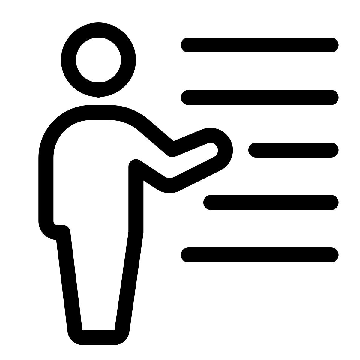 parakeet line style management icon