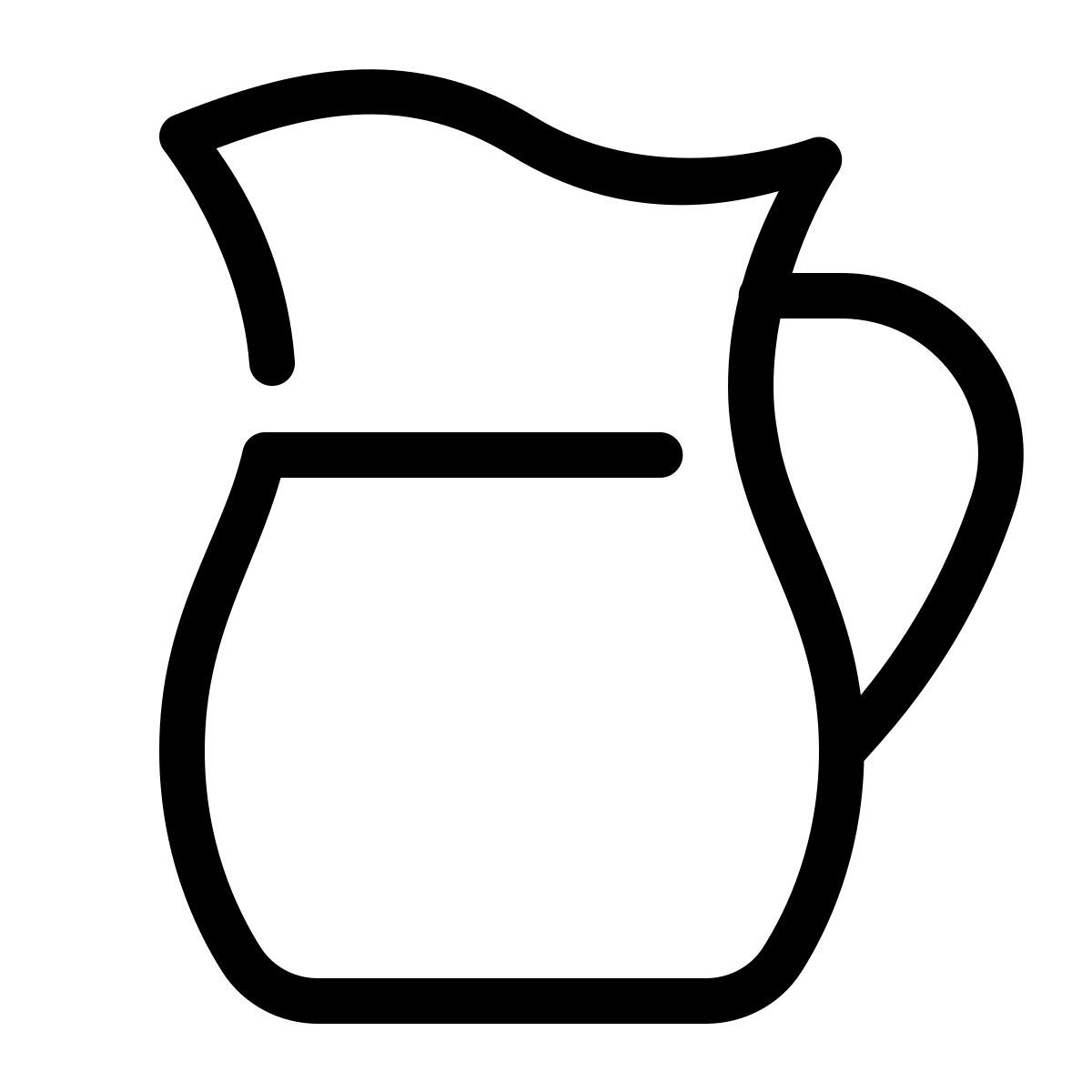 parakeet line style milch icon