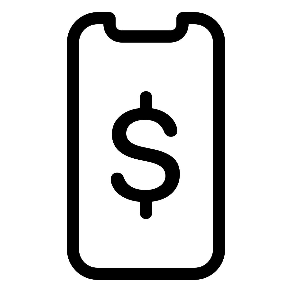 parakeet line style pago con el móvil icon