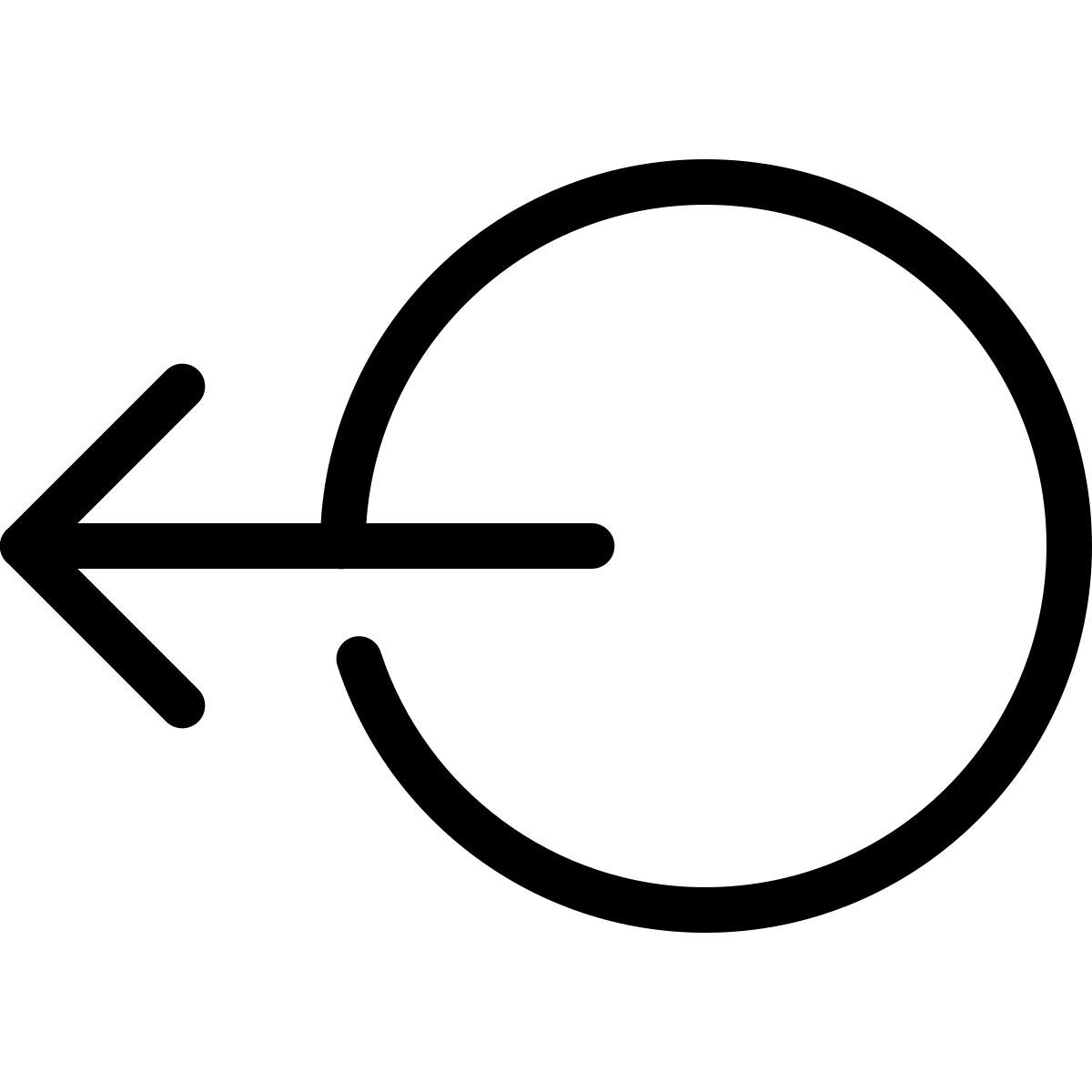 parakeet line style move left icon