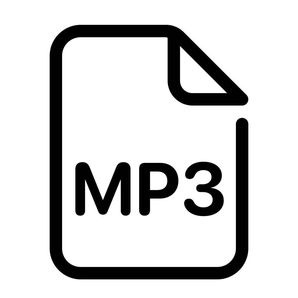 parakeet line style mp3 icon