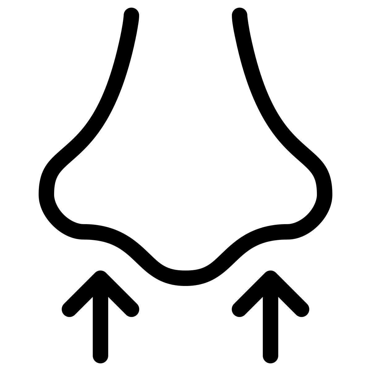 parakeet line style smelling icon