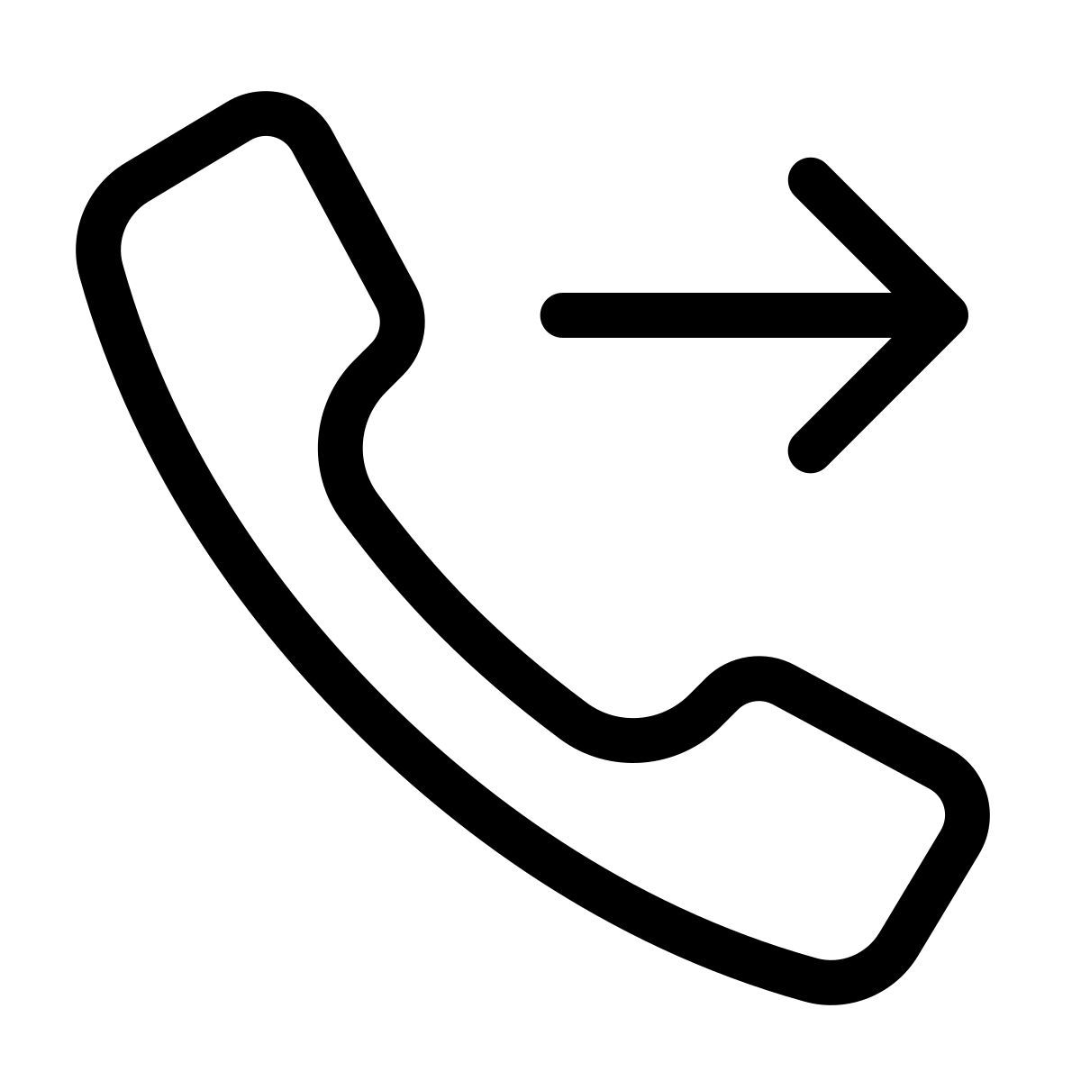 parakeet line style llamada saliente icon