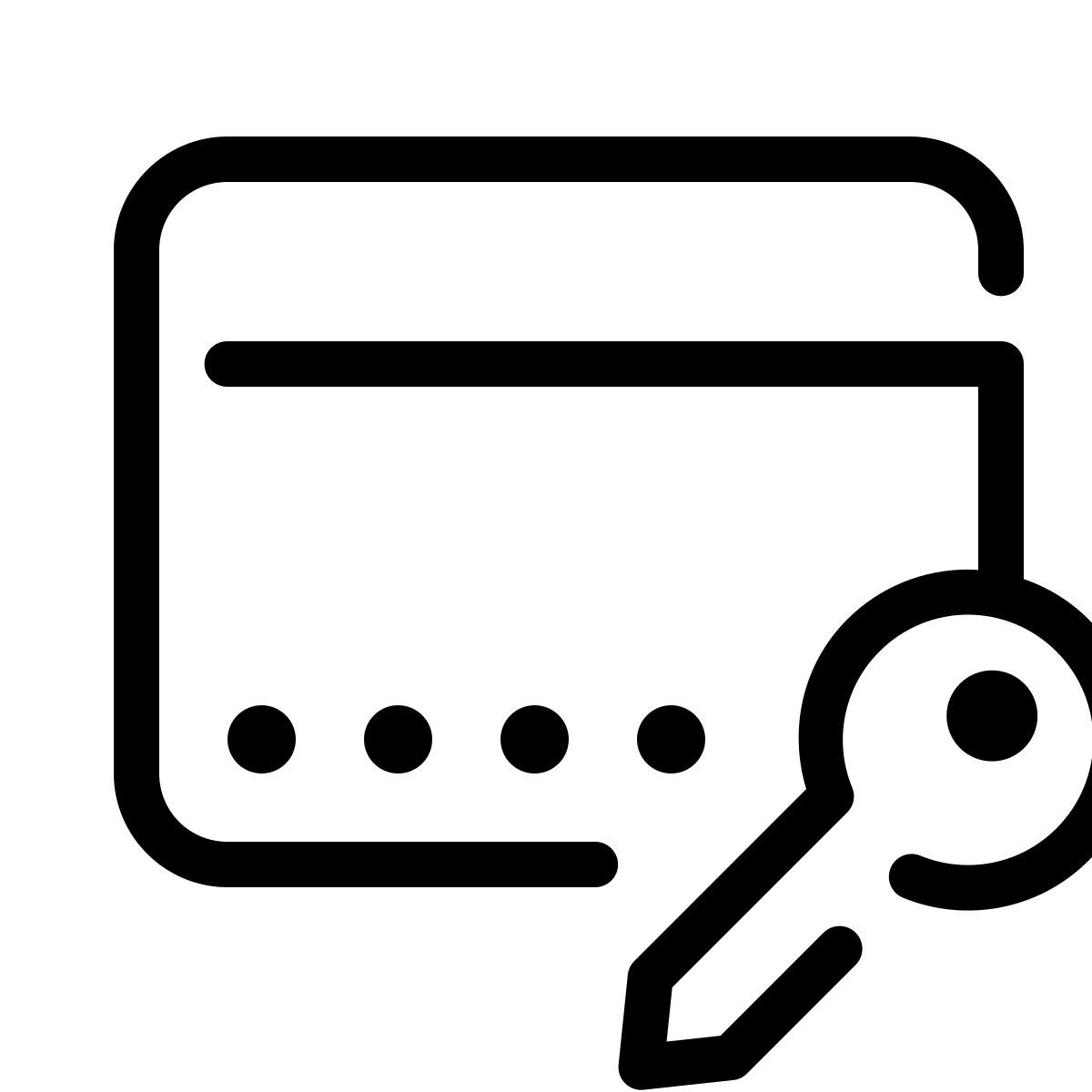 parakeet line style 密码窗口 icon