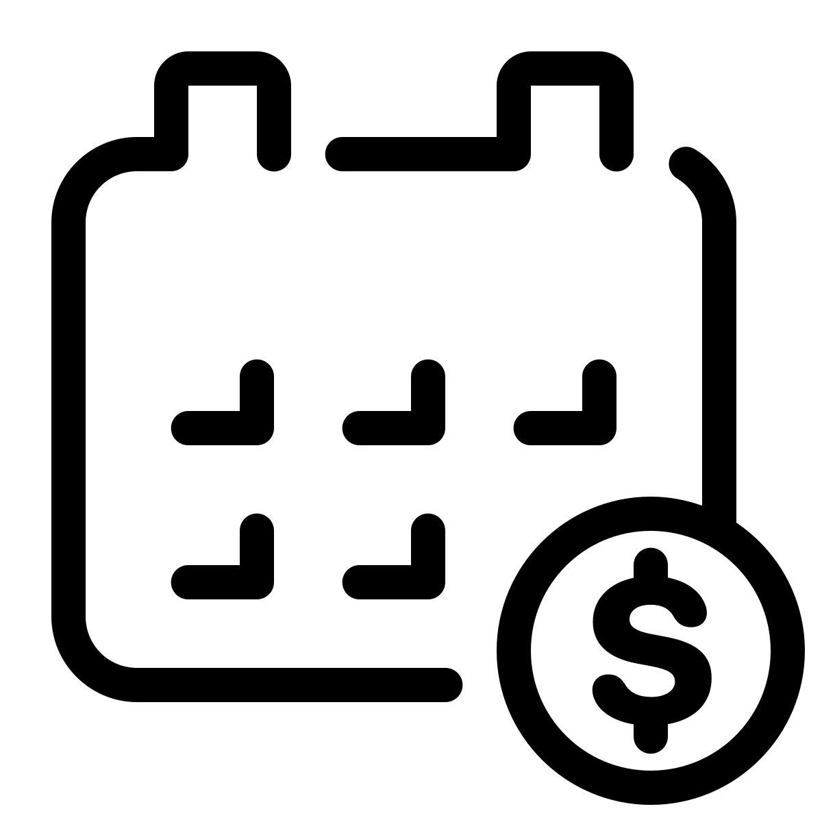 parakeet line style 付款日期 icon