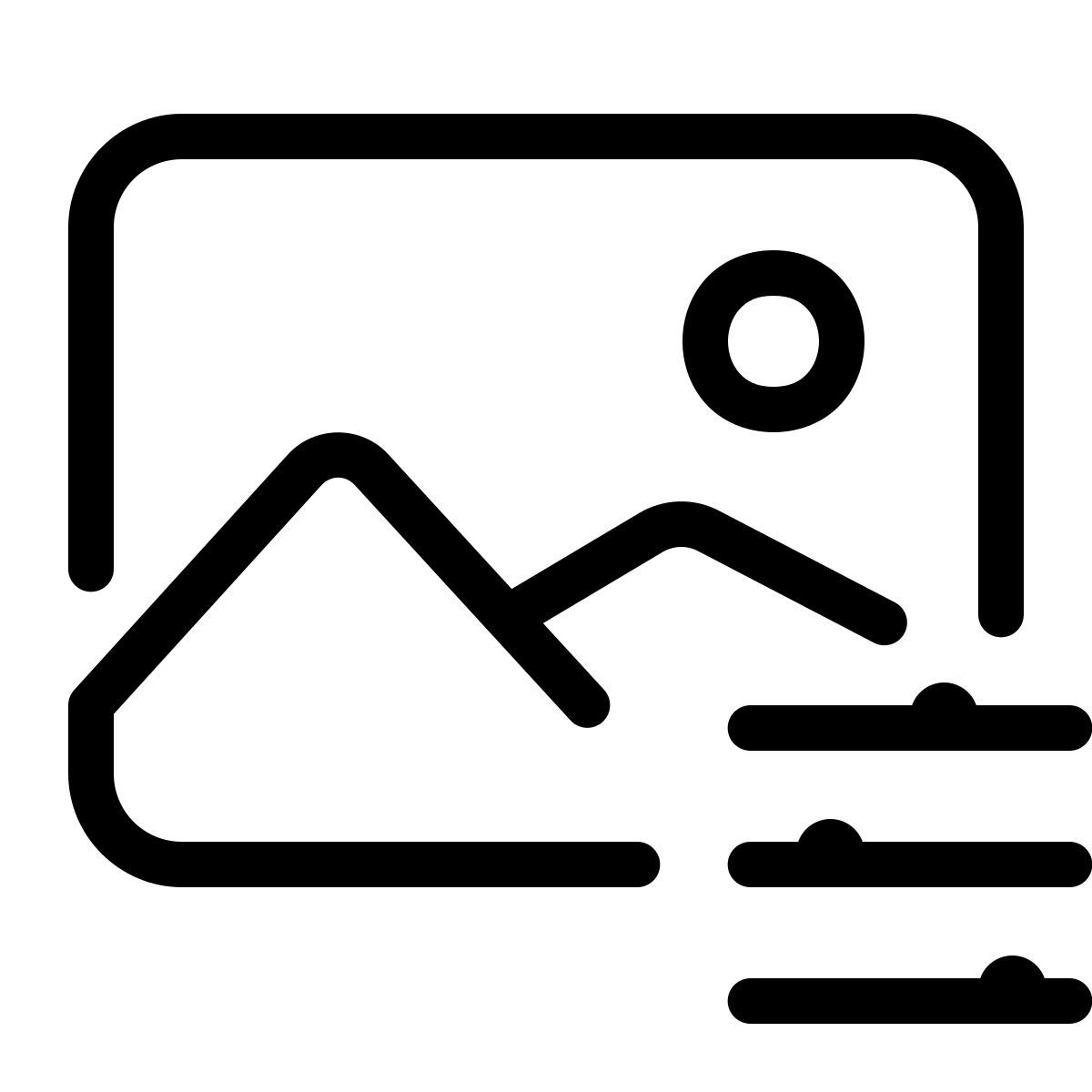 parakeet line style photo editor icon