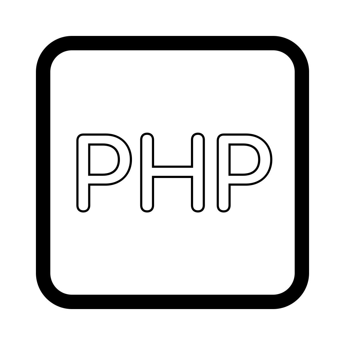 parakeet line style php icon