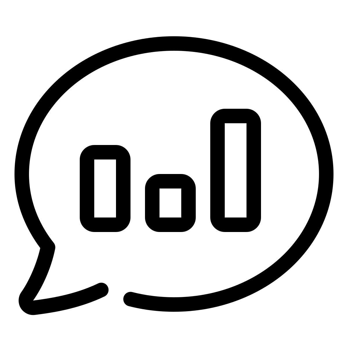 parakeet line style tema de encuesta icon