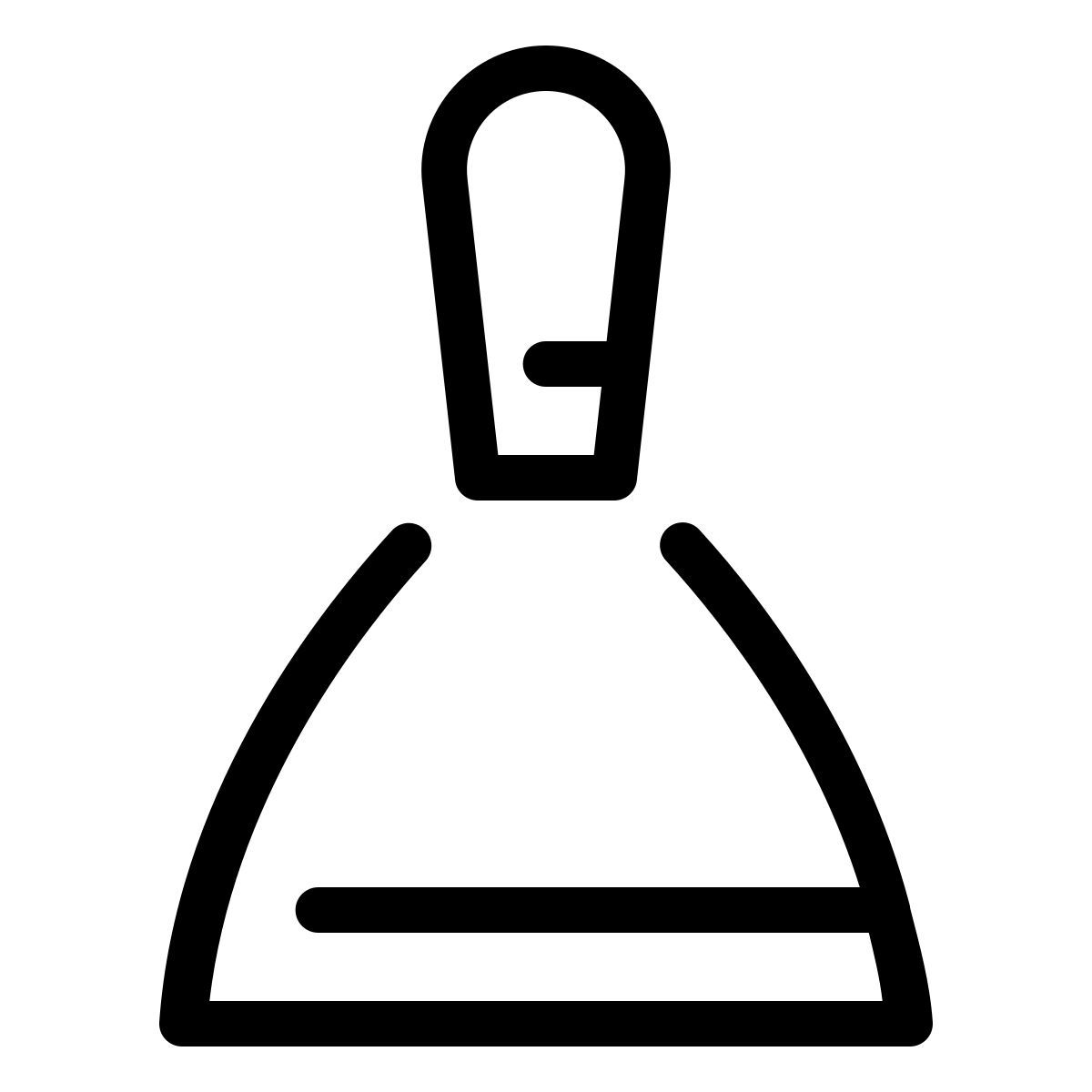 parakeet line style putty knife icon