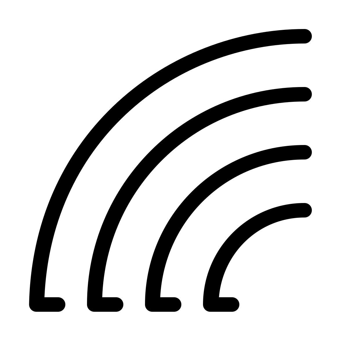 parakeet line style arc en ciel icon