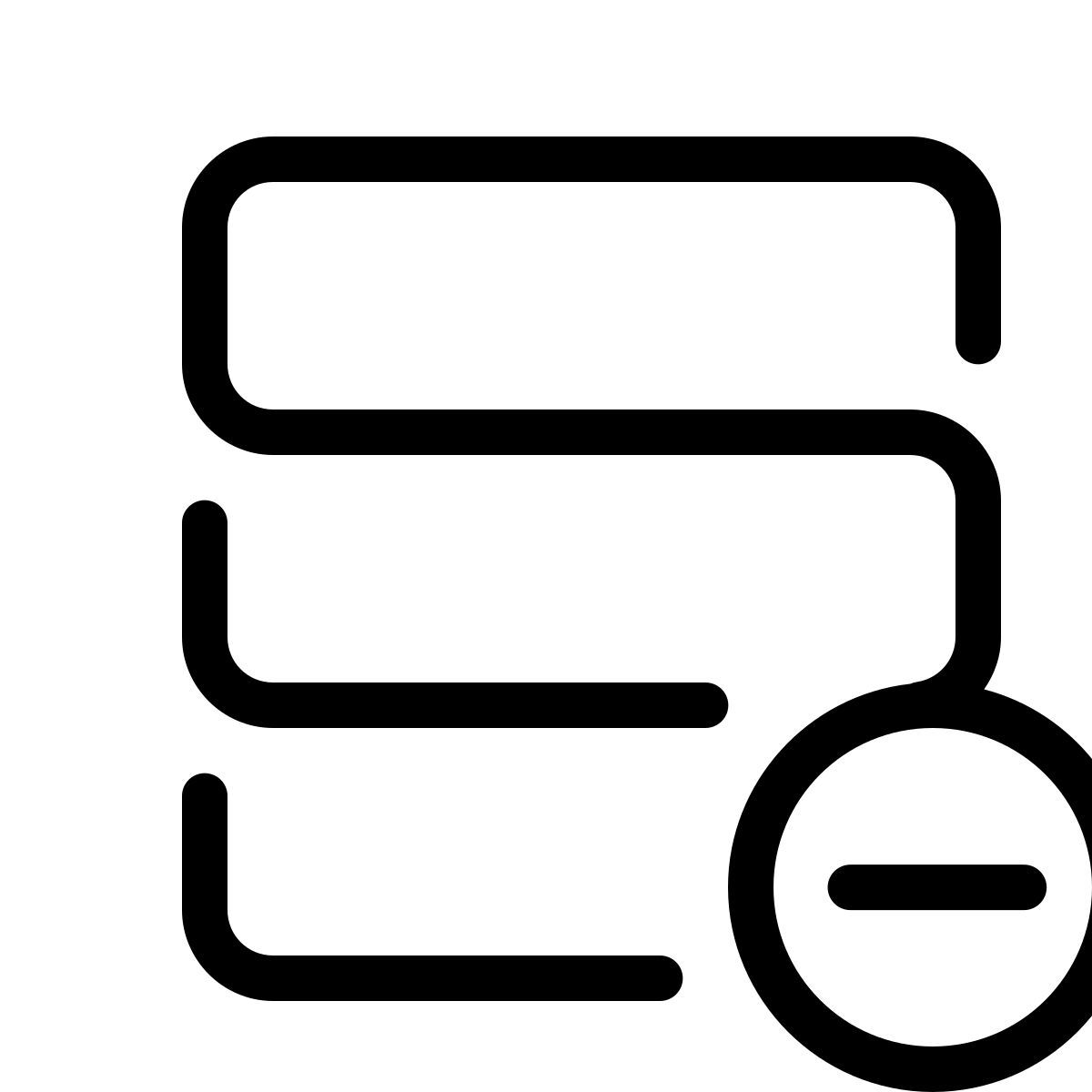 parakeet line style remove data icon