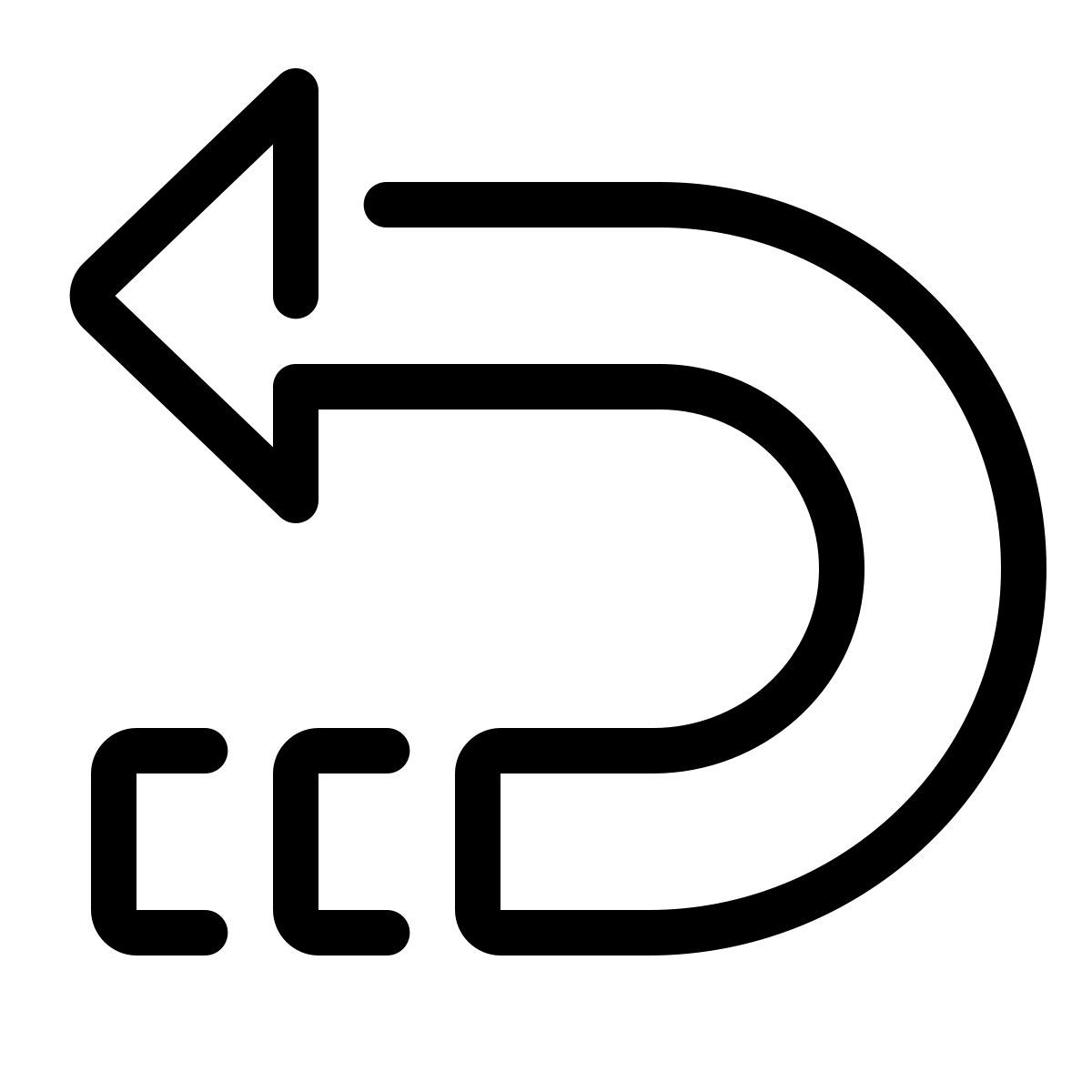 parakeet line style zurück icon