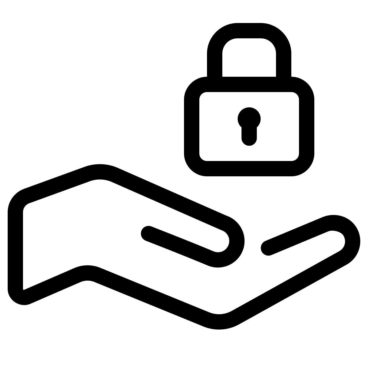 parakeet line style safety care icon