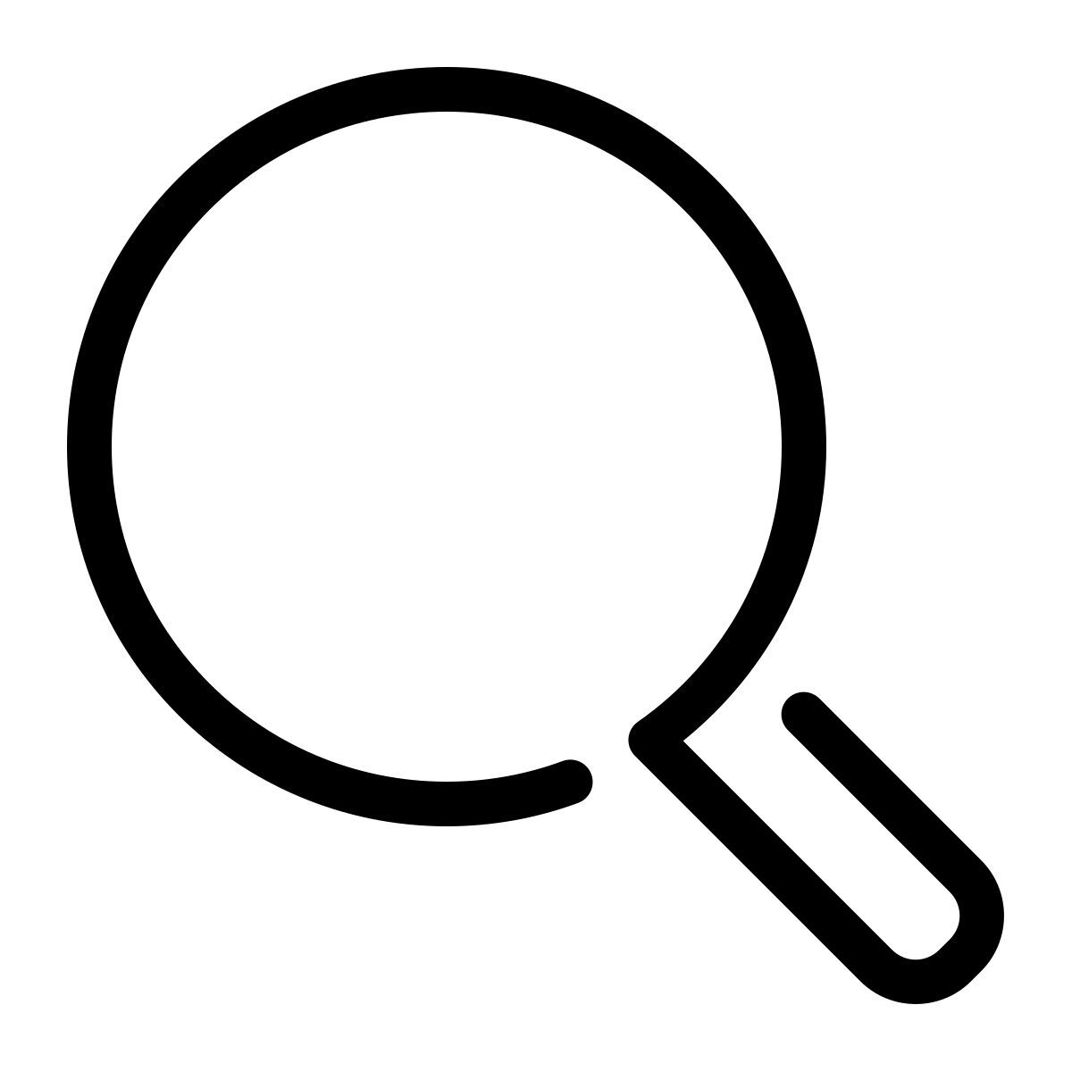 parakeet line style search icon