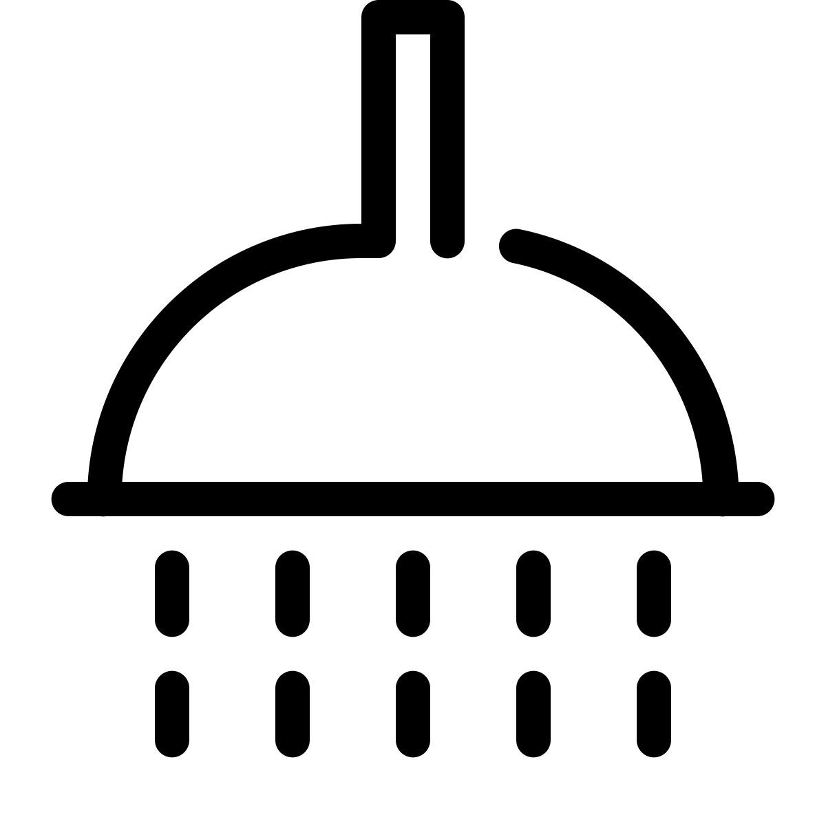 parakeet line style shower icon