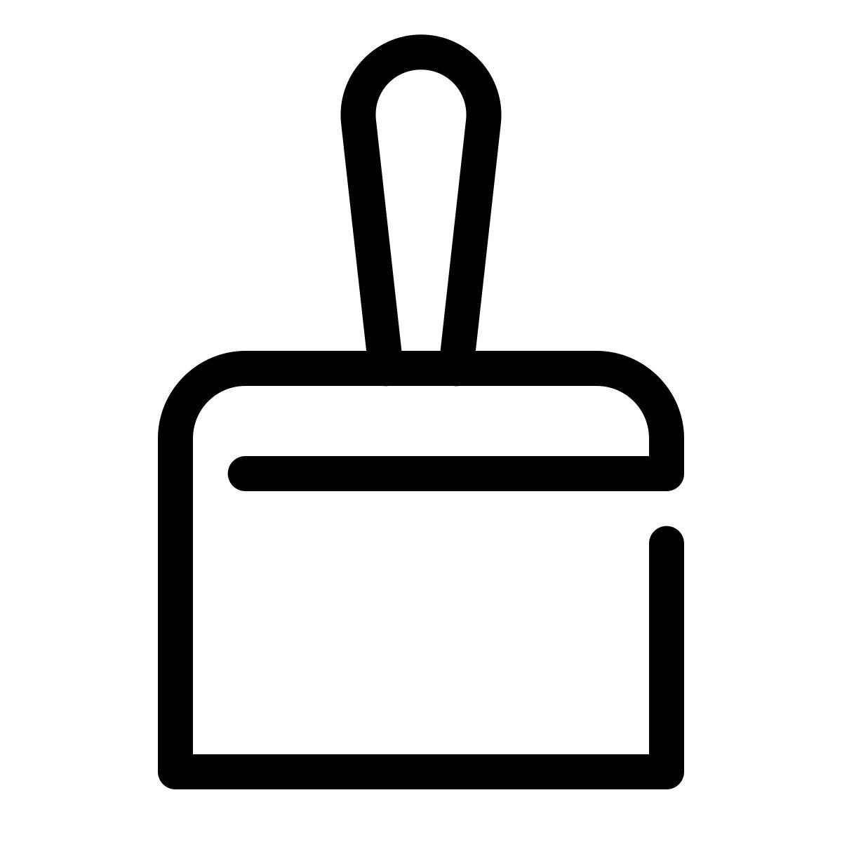 parakeet line style 铲刀 icon