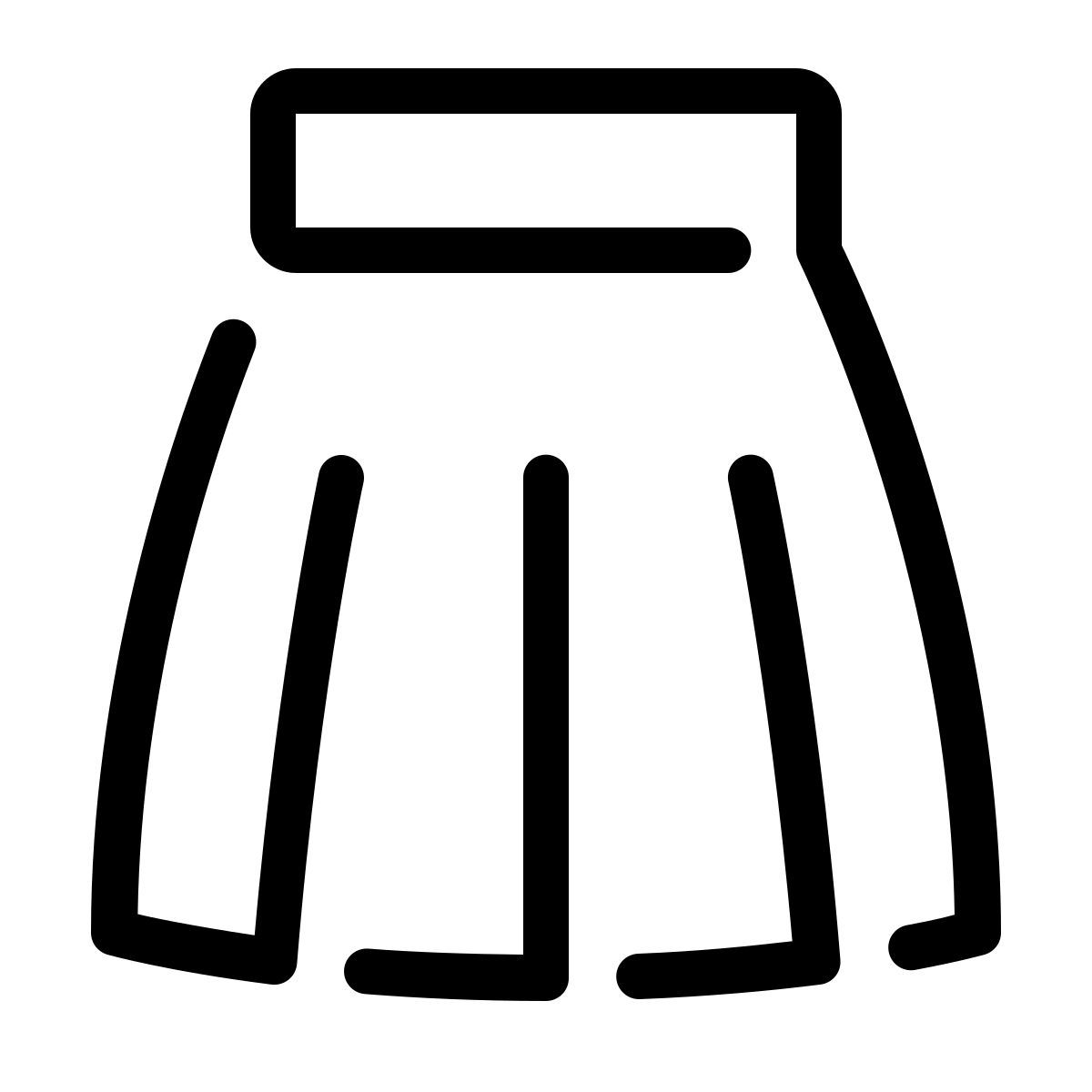 parakeet line style falda icon