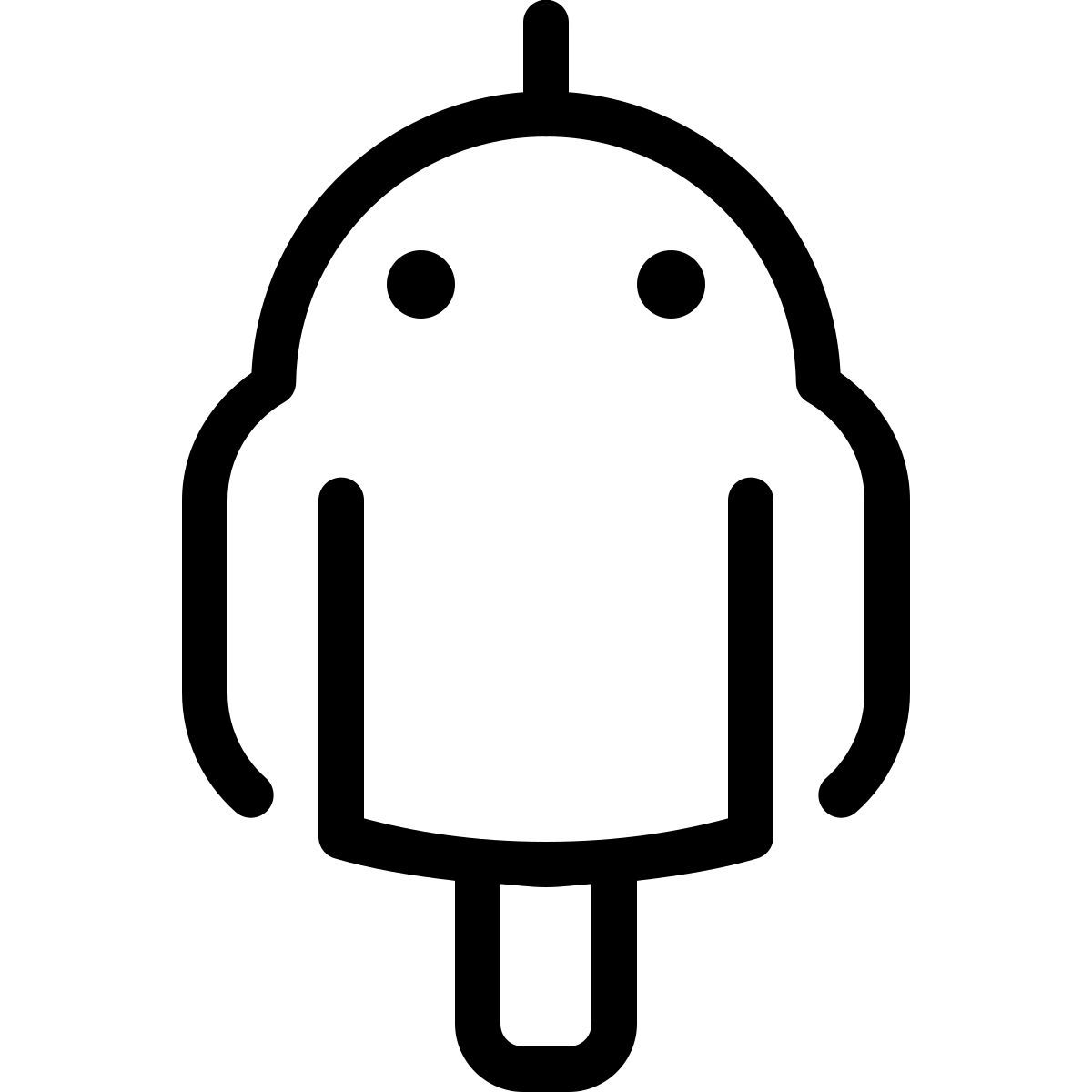 parakeet line style droid icon