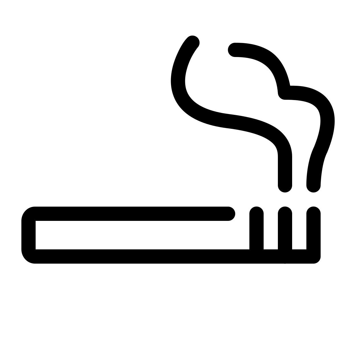 parakeet line style rauchen icon