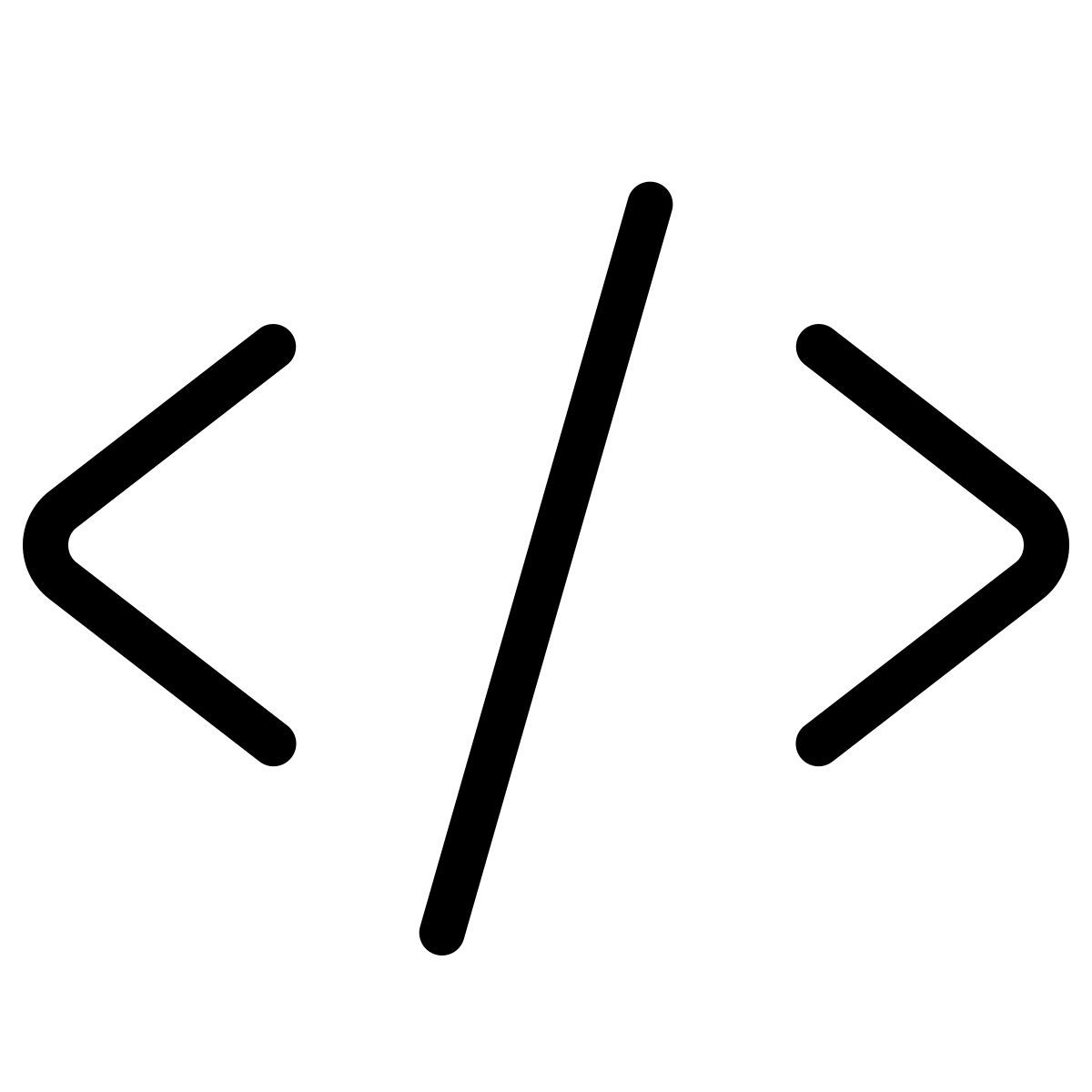 parakeet line style quellcode icon