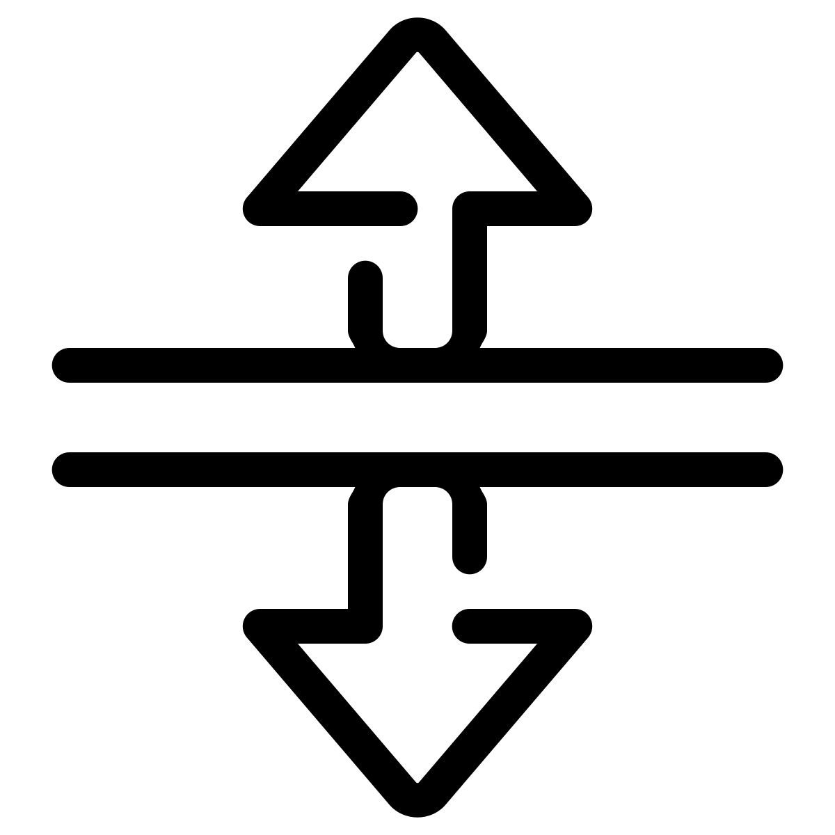 parakeet line style dividir vertical icon